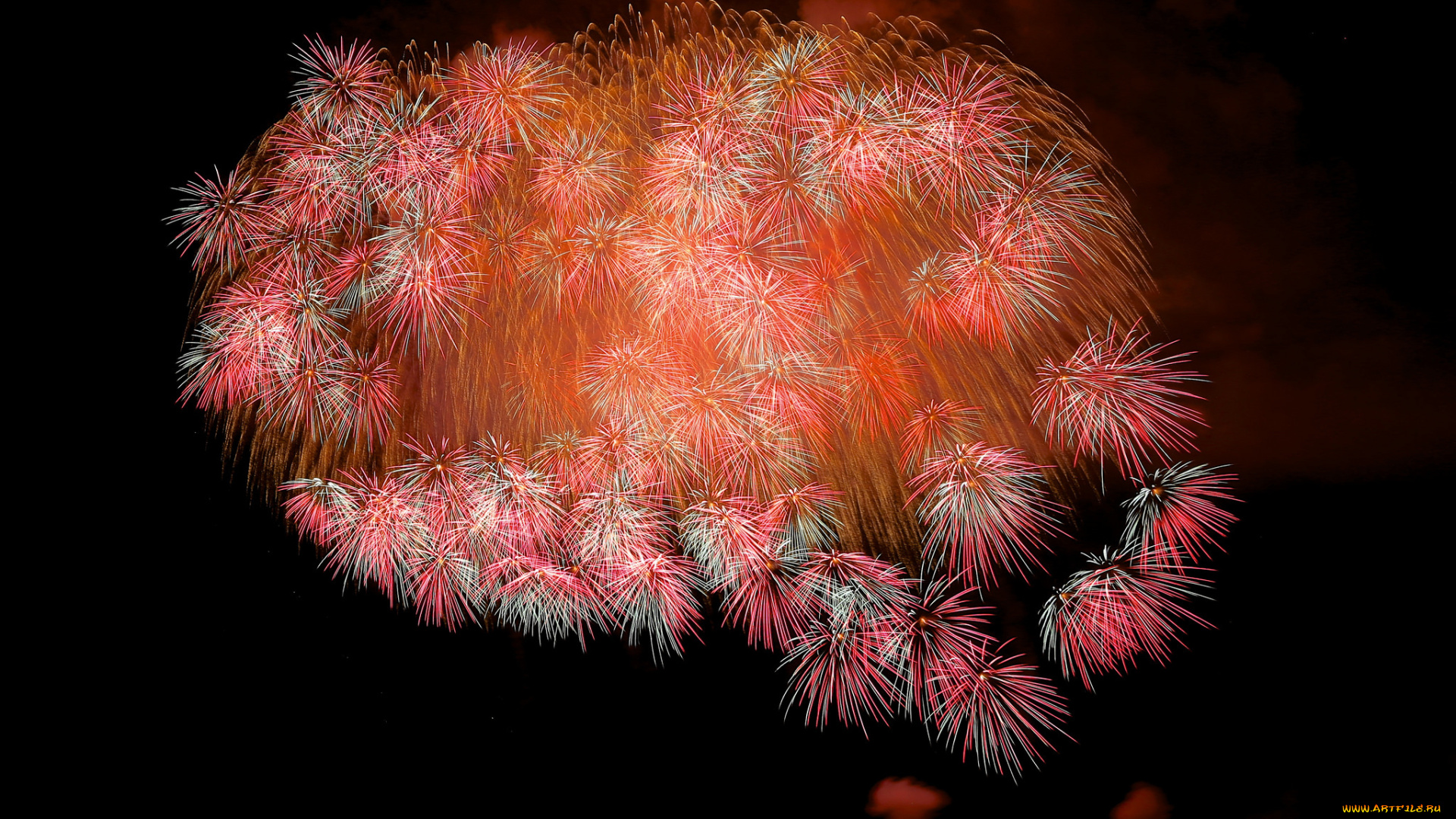 разное, салюты, , фейерверки, ночь, небо, огни, фейерверк, салют