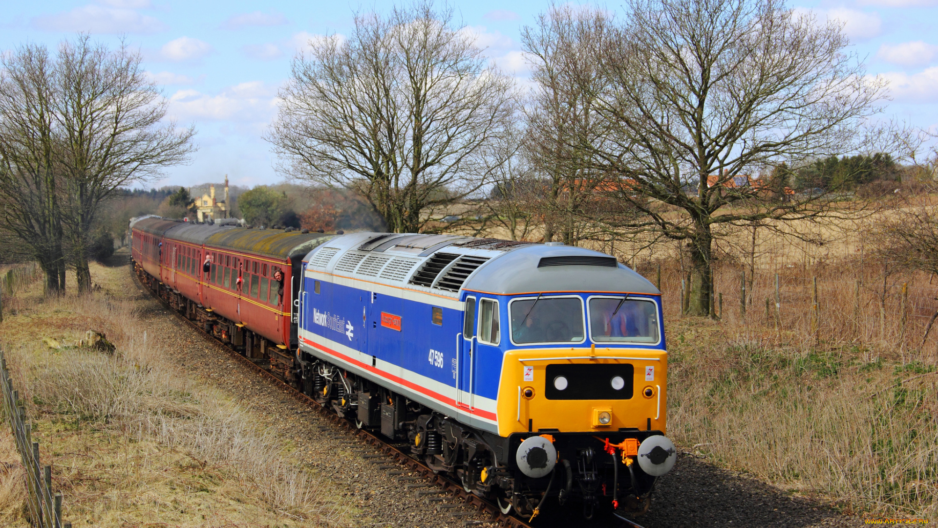 техника, поезда, состав, дорога, локомотив, железная