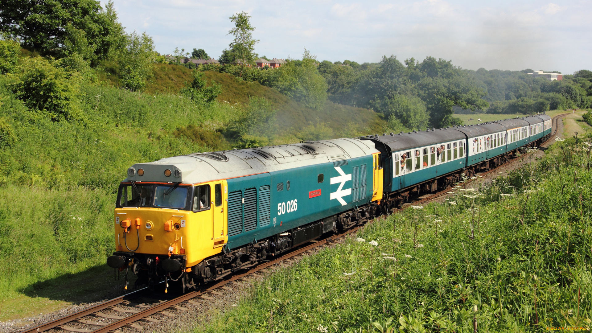 техника, поезда, состав, локомотив, дорога, железная