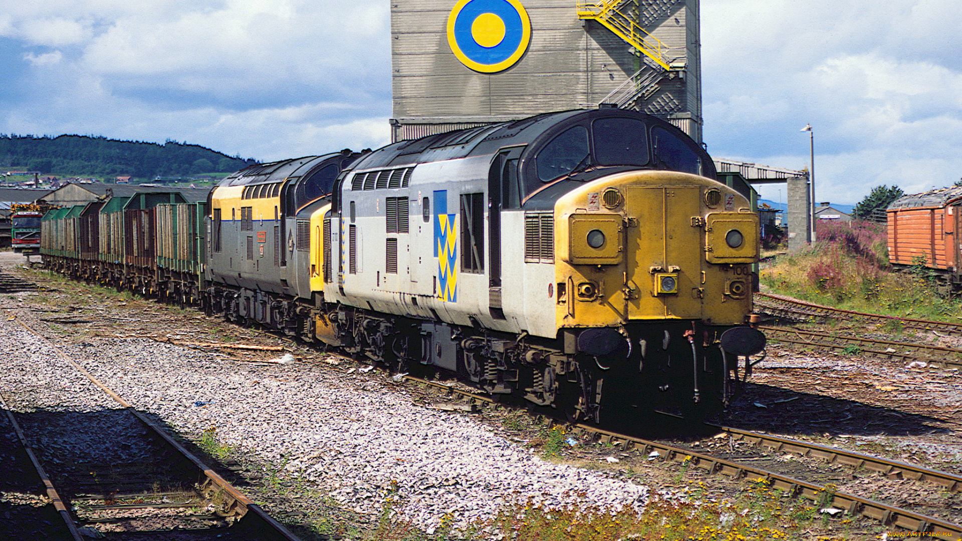 техника, поезда, железная, дорога, локомотив, состав