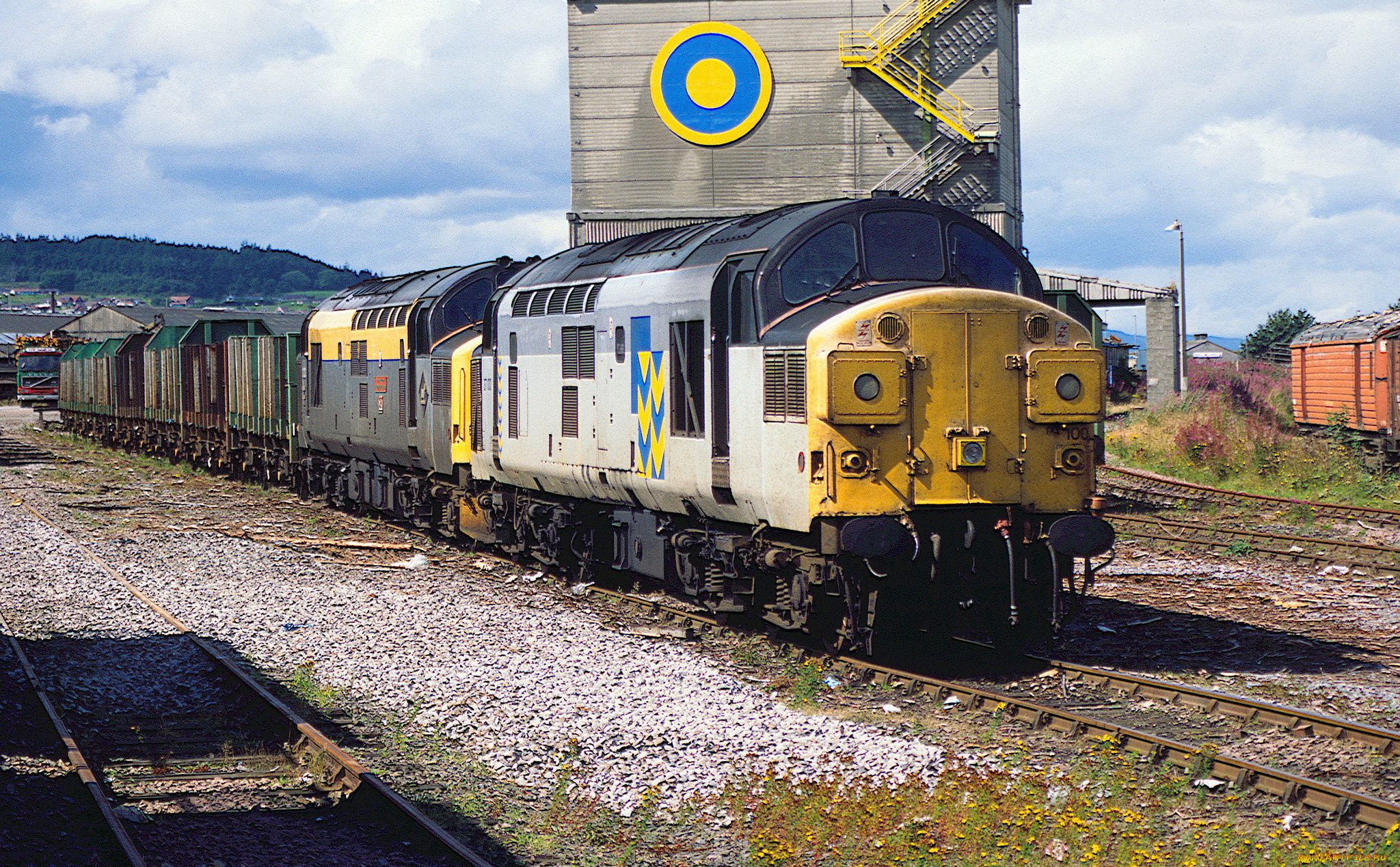 техника, поезда, железная, дорога, локомотив, состав