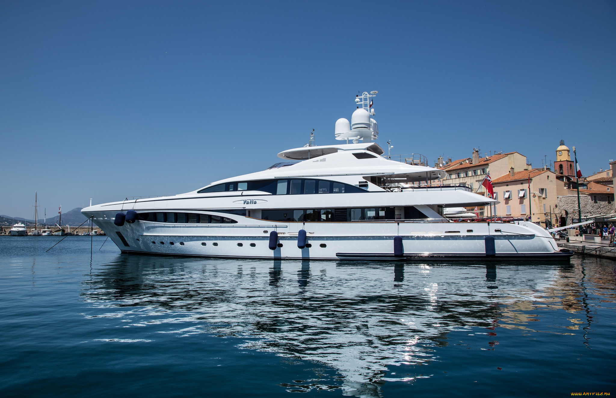 yalla, -, st, , tropez, корабли, Яхты, океанская, причал, яхта