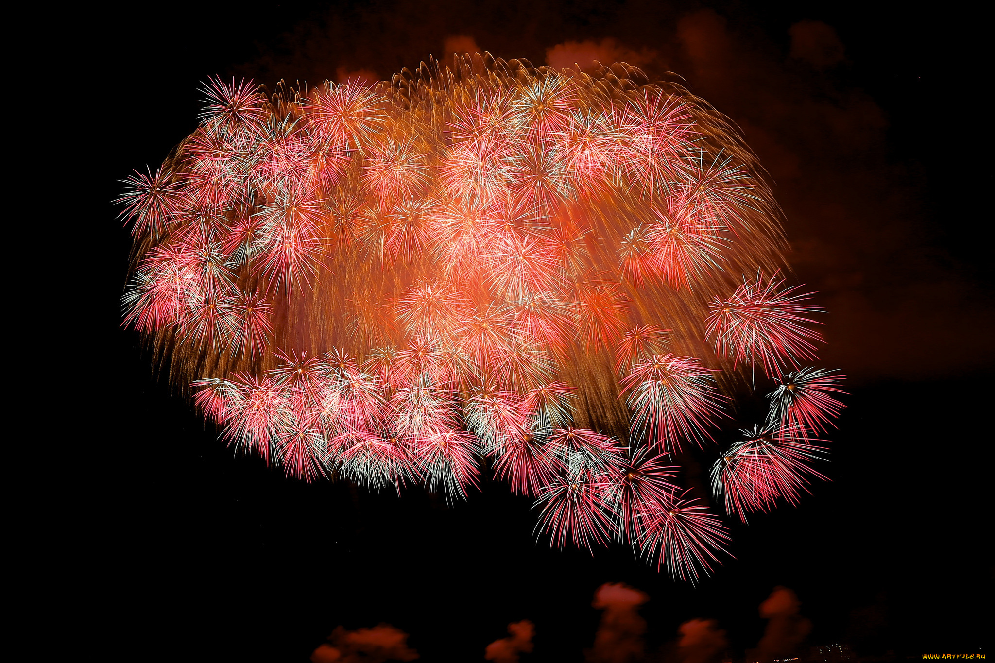 разное, салюты, , фейерверки, ночь, небо, огни, фейерверк, салют