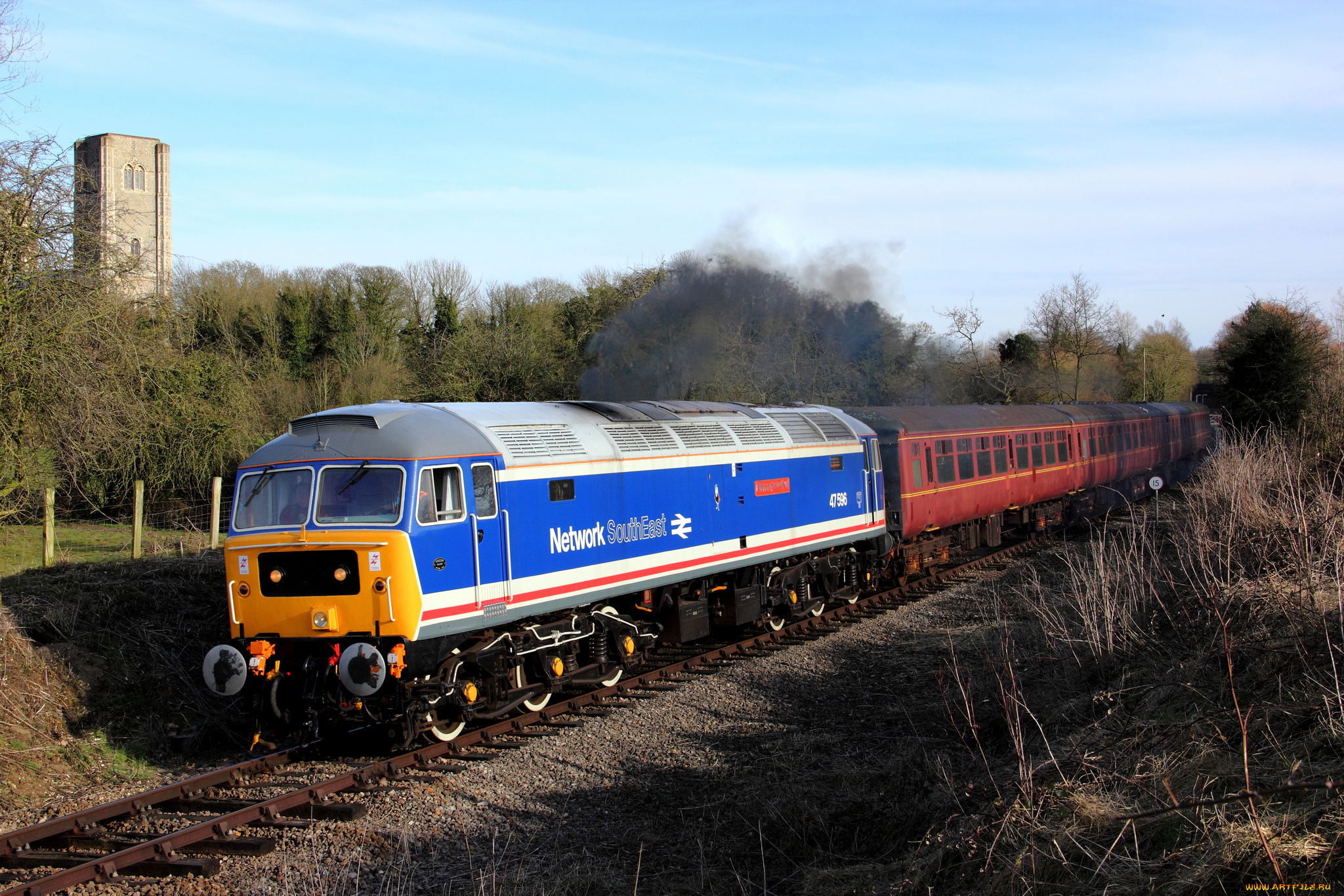 техника, поезда, дорога, железная, локомотив, состав