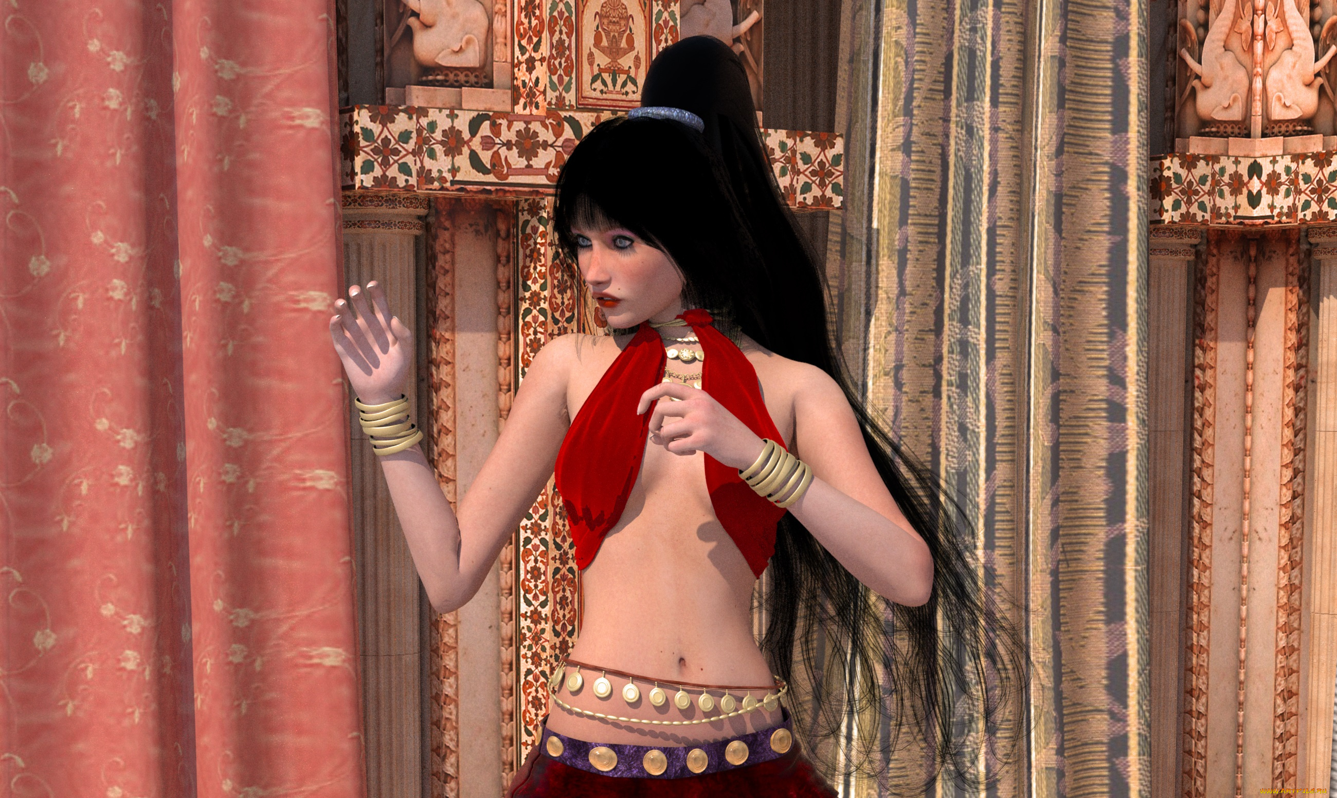 3д, графика, люди, , people, фон, взгляд, девушка