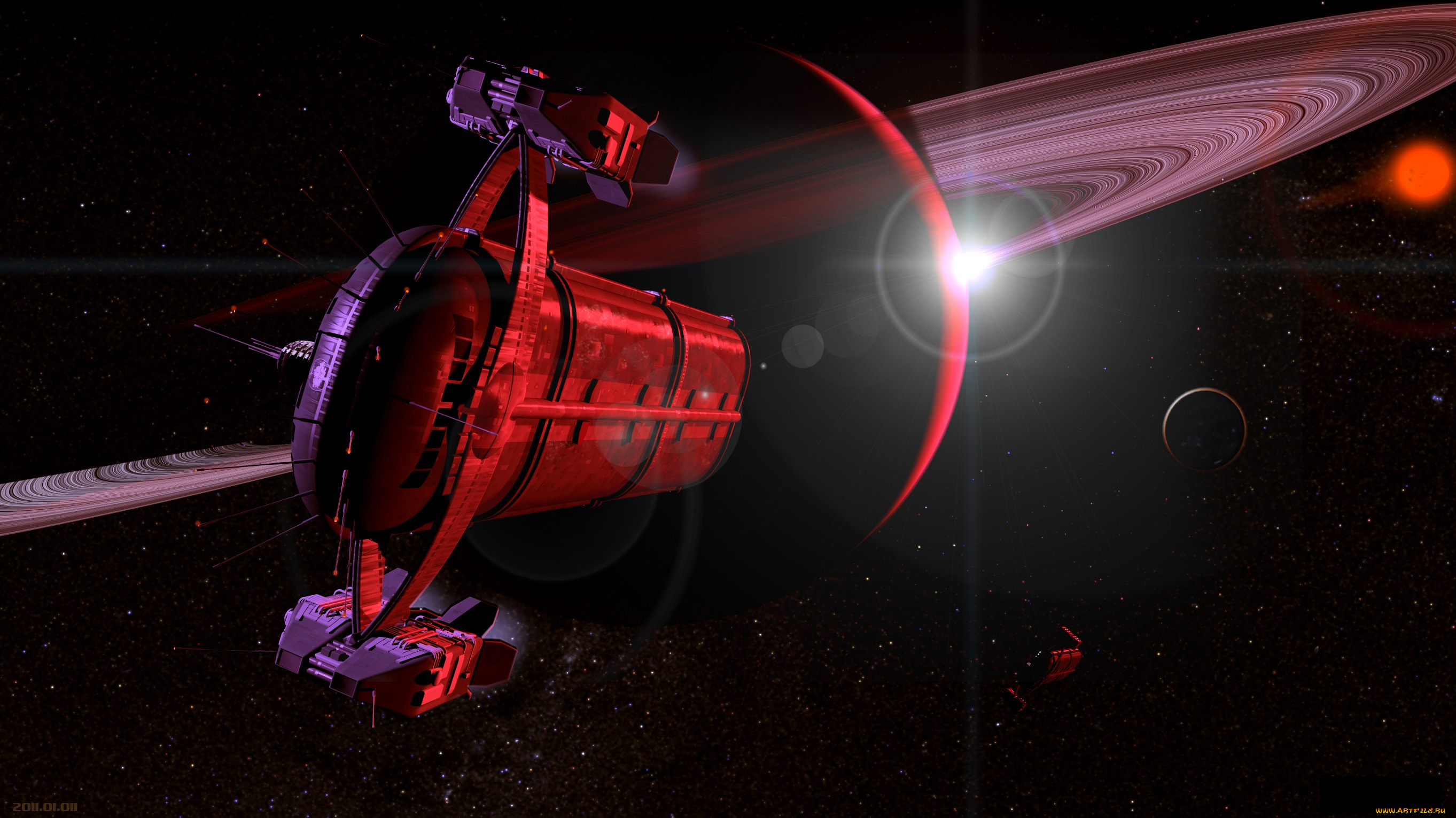 космос, арт, космический, корабль, звезды, вселенная