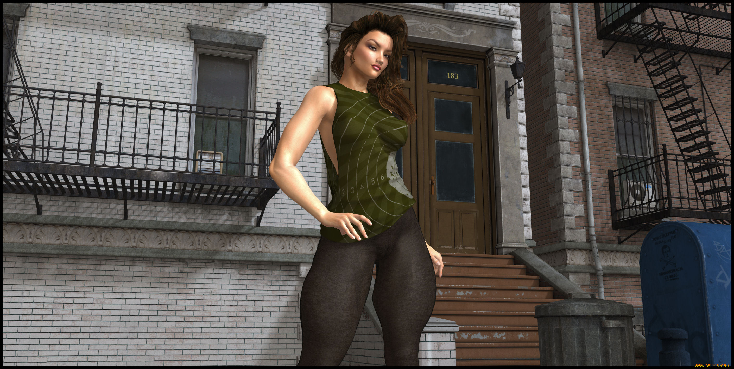 3д, графика, люди, , people, взгляд, девушка