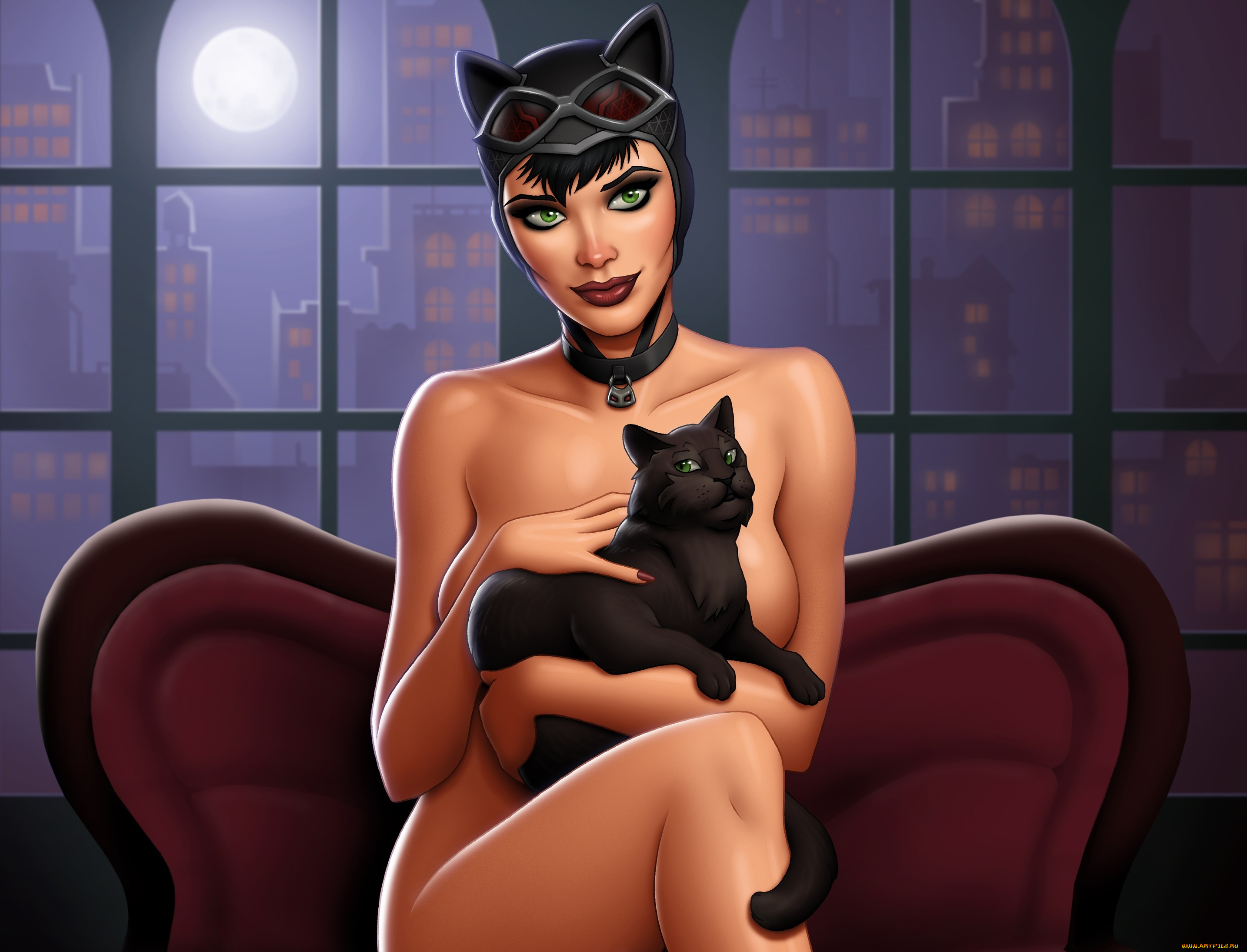 фэнтези, девушки, dc, comics, кошка, женщина-кошка, selina, kyle, catwoman