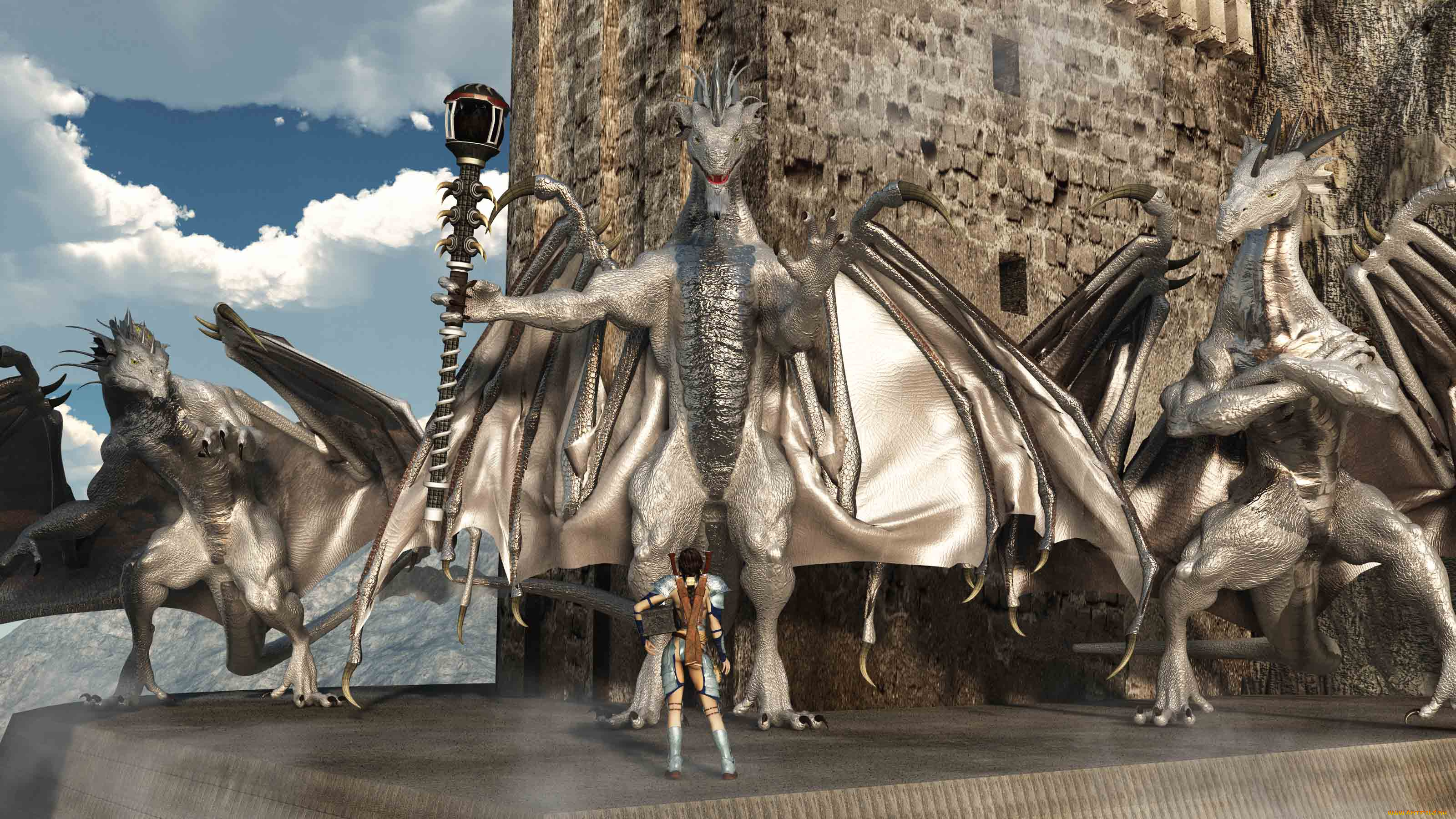 3д, графика, фантазия, , fantasy, существа