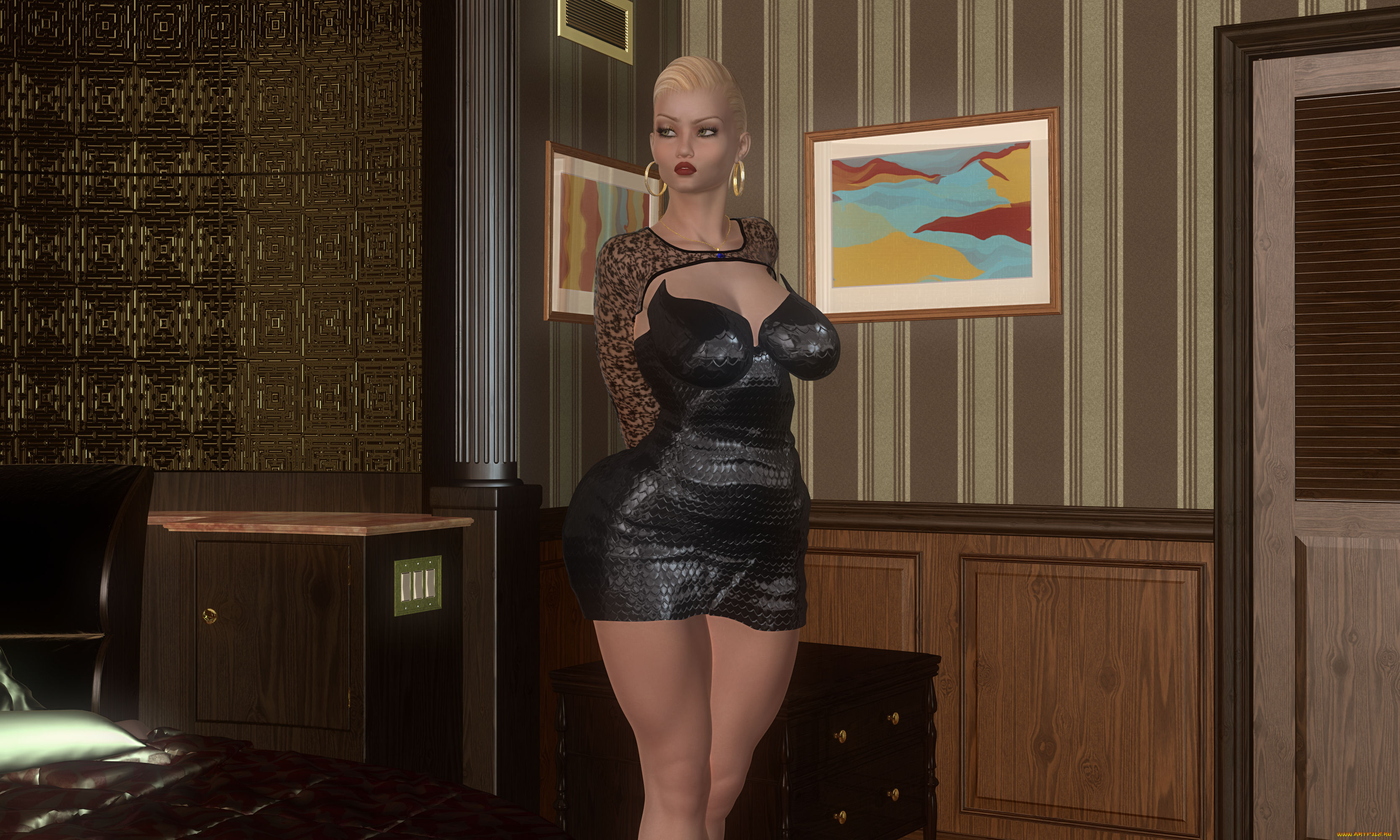 3д, графика, люди, , people, взгляд, девушка