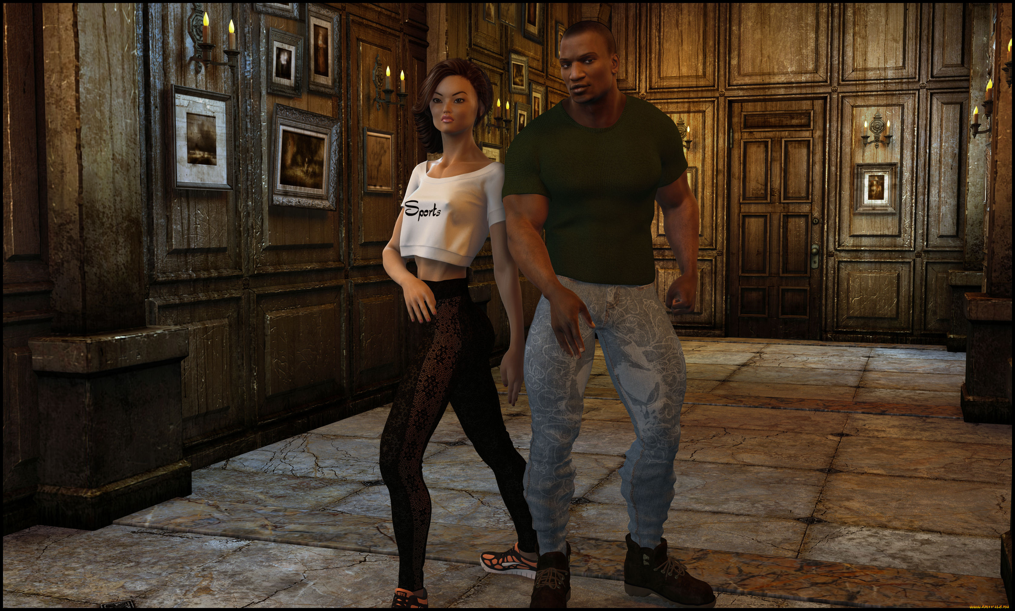 3д, графика, люди, , people, взгляд, девушка, мужчина