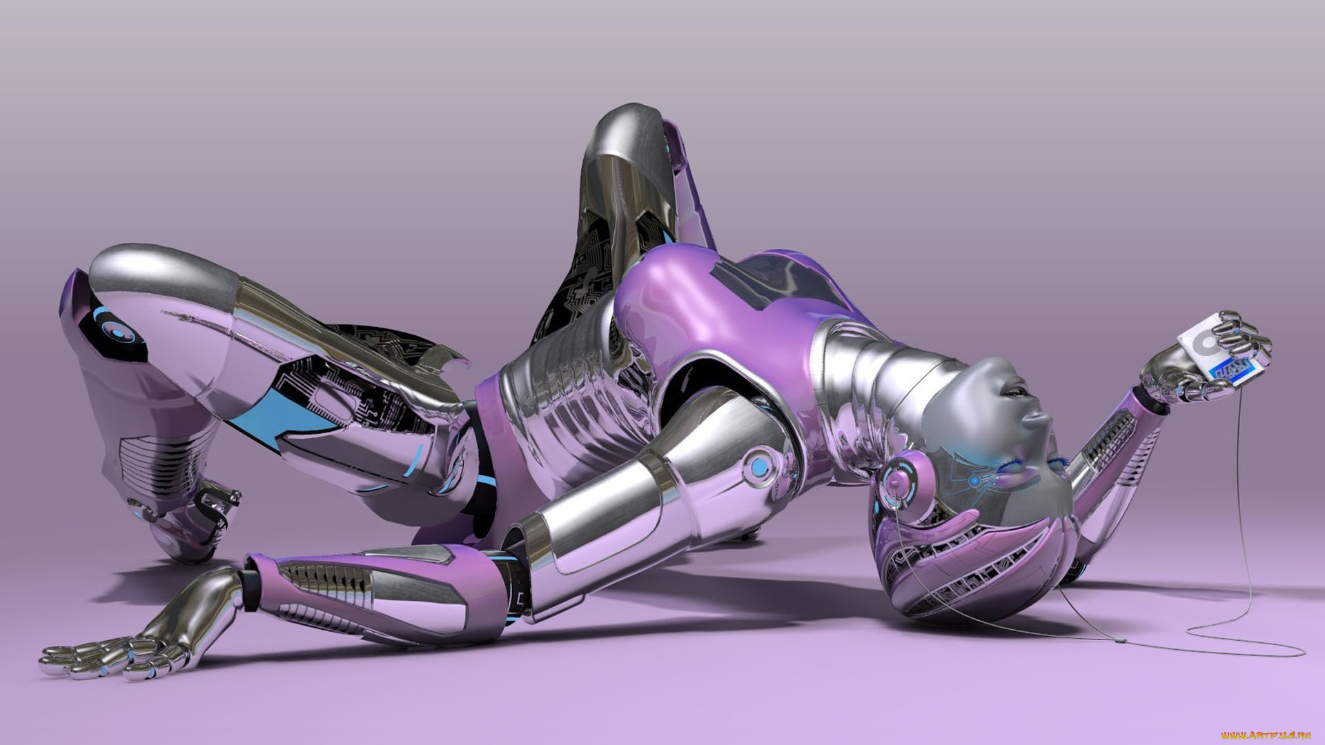 3д, графика, _science, fiction, плеер, конвульсии, экстаз, эйфория, киборг