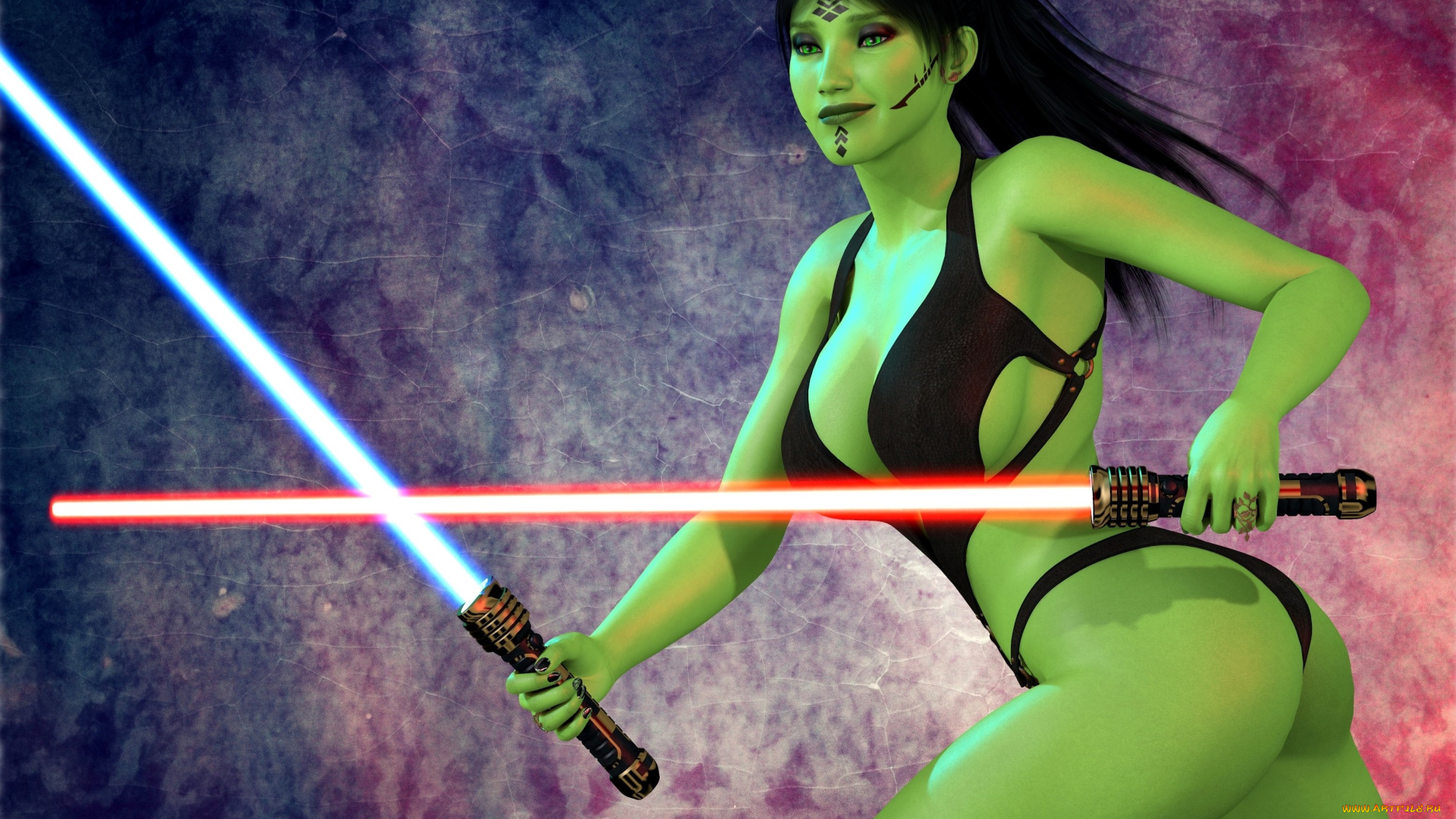 3д, графика, существа, , creatures, оружие, халк, взгляд, фон