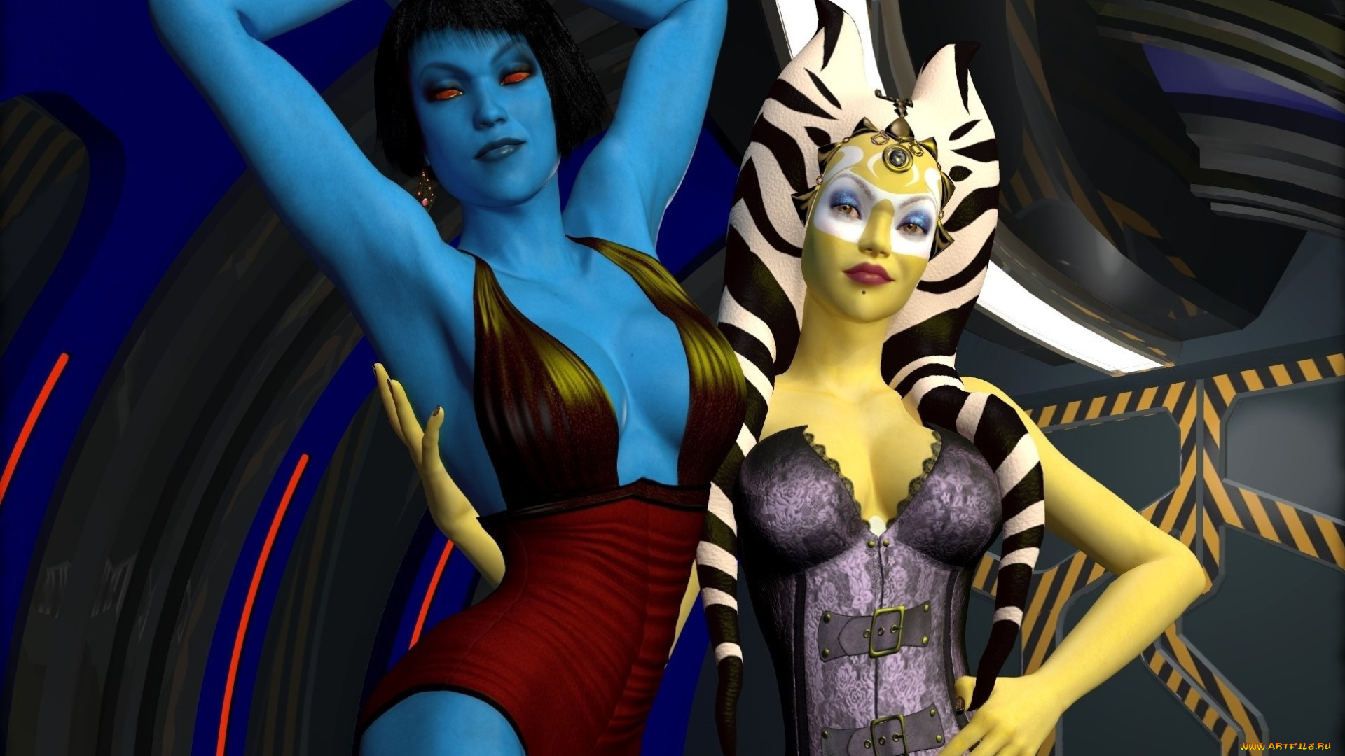 3д, графика, существа, , creatures, взгляд, халки, фон