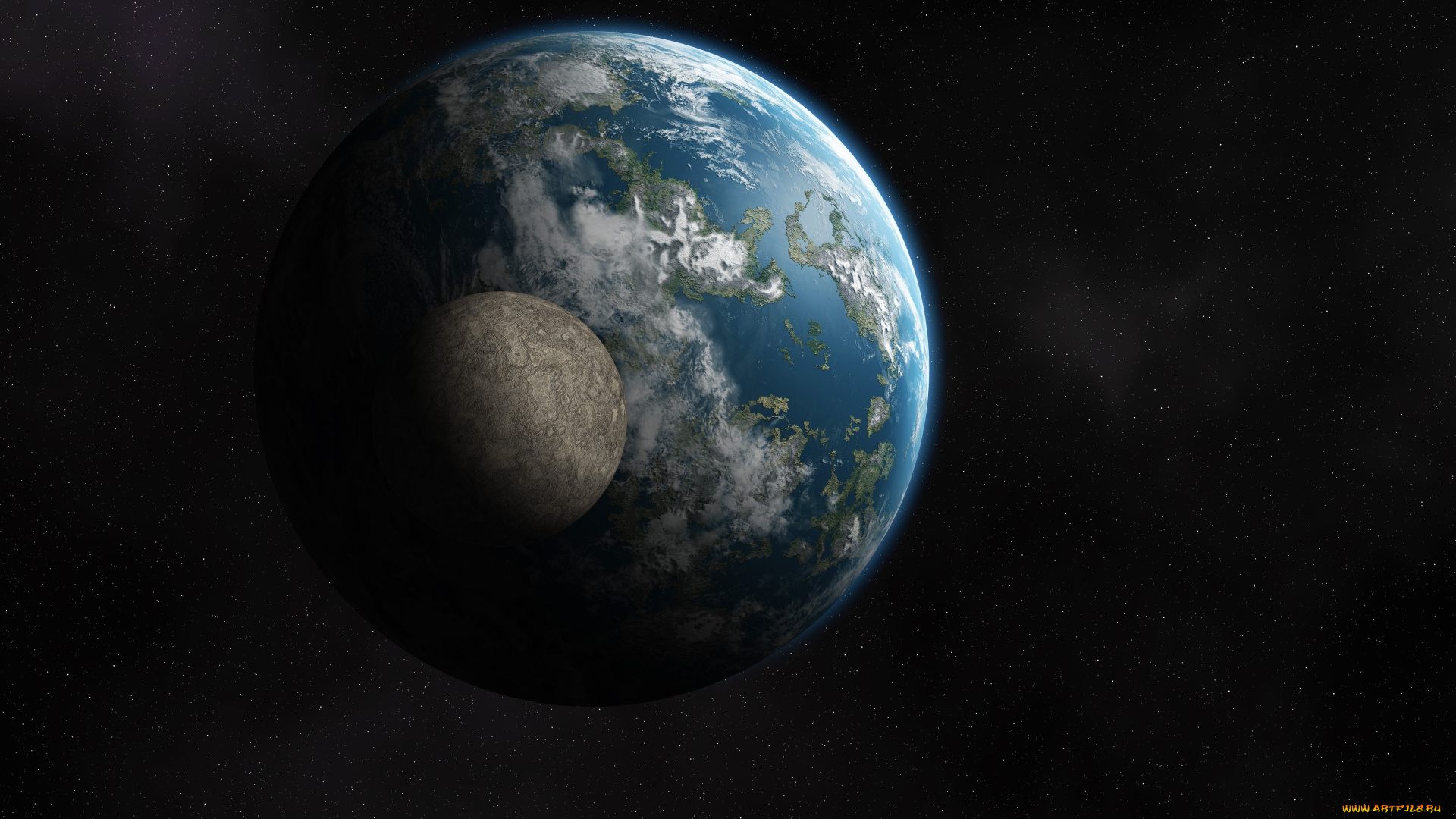 космос, арт, планеты, вселенная, галактика