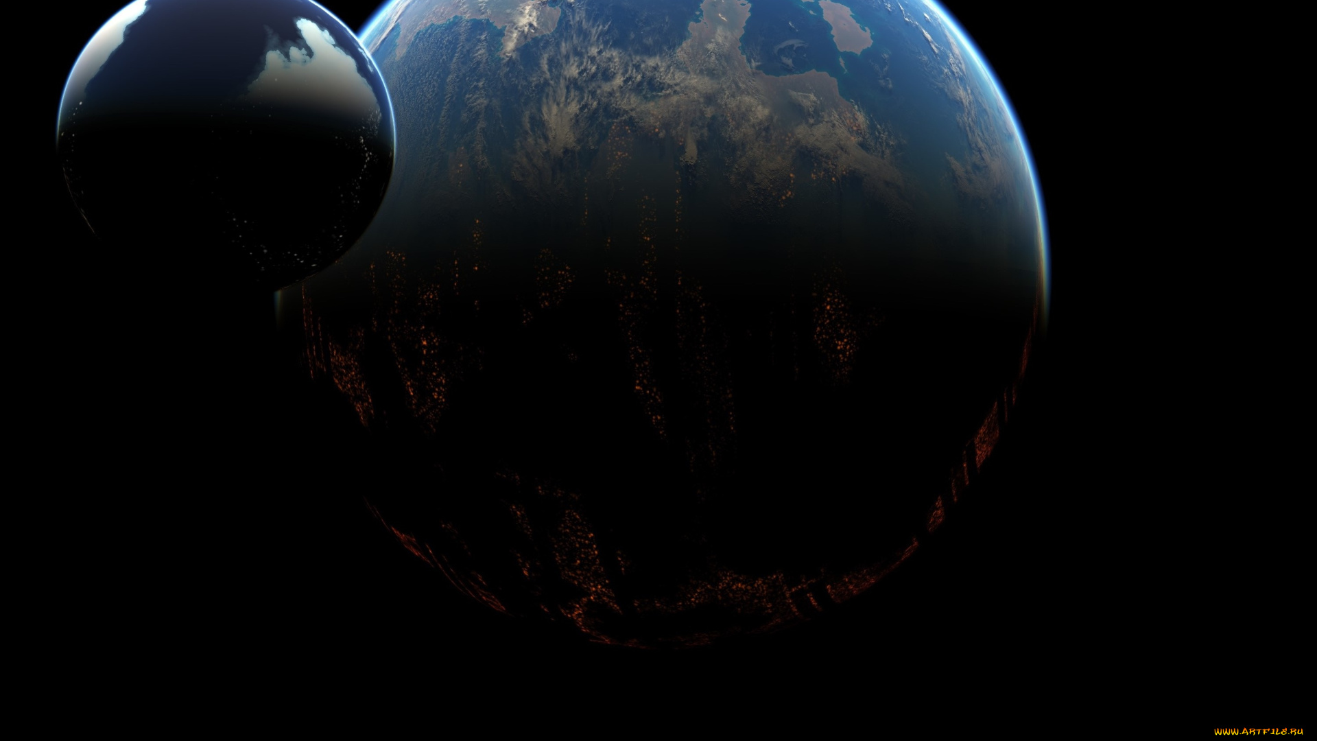 космос, земля, планеты, вселенная, галактика