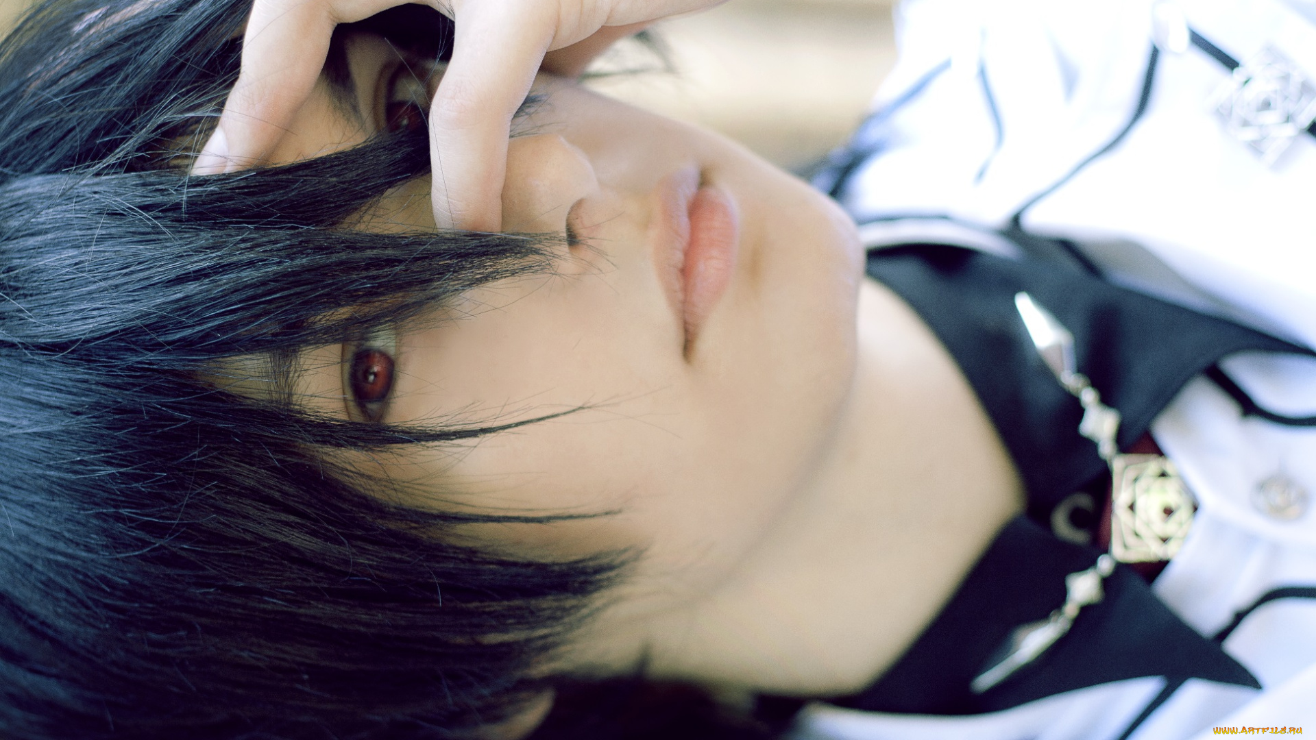 разное, cosplay, , косплей, брюнет, парень, рыцарь, вампир, взгляд, аниме