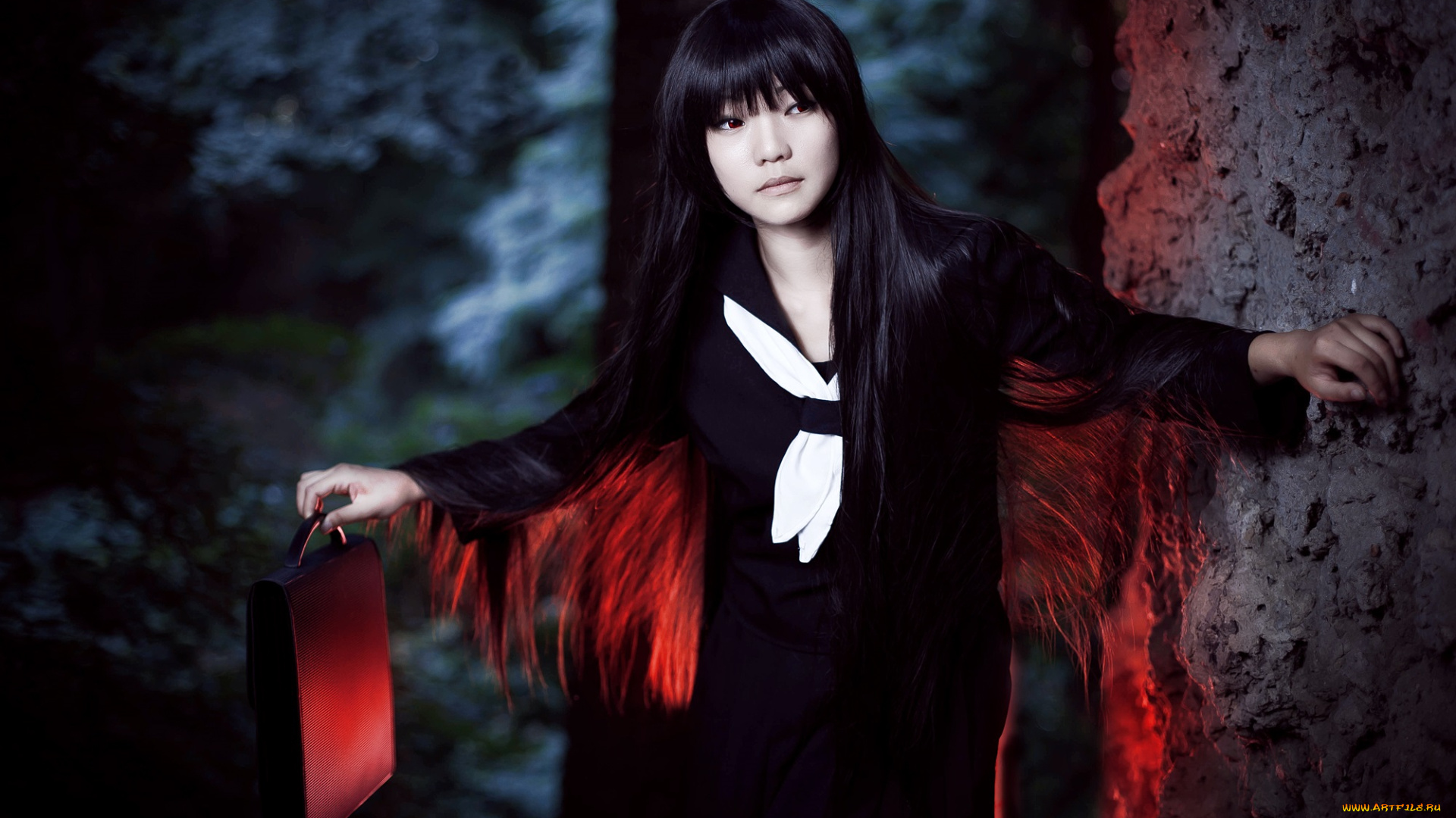 разное, cosplay, , косплей, девушка, аниме, азиатка, ночь