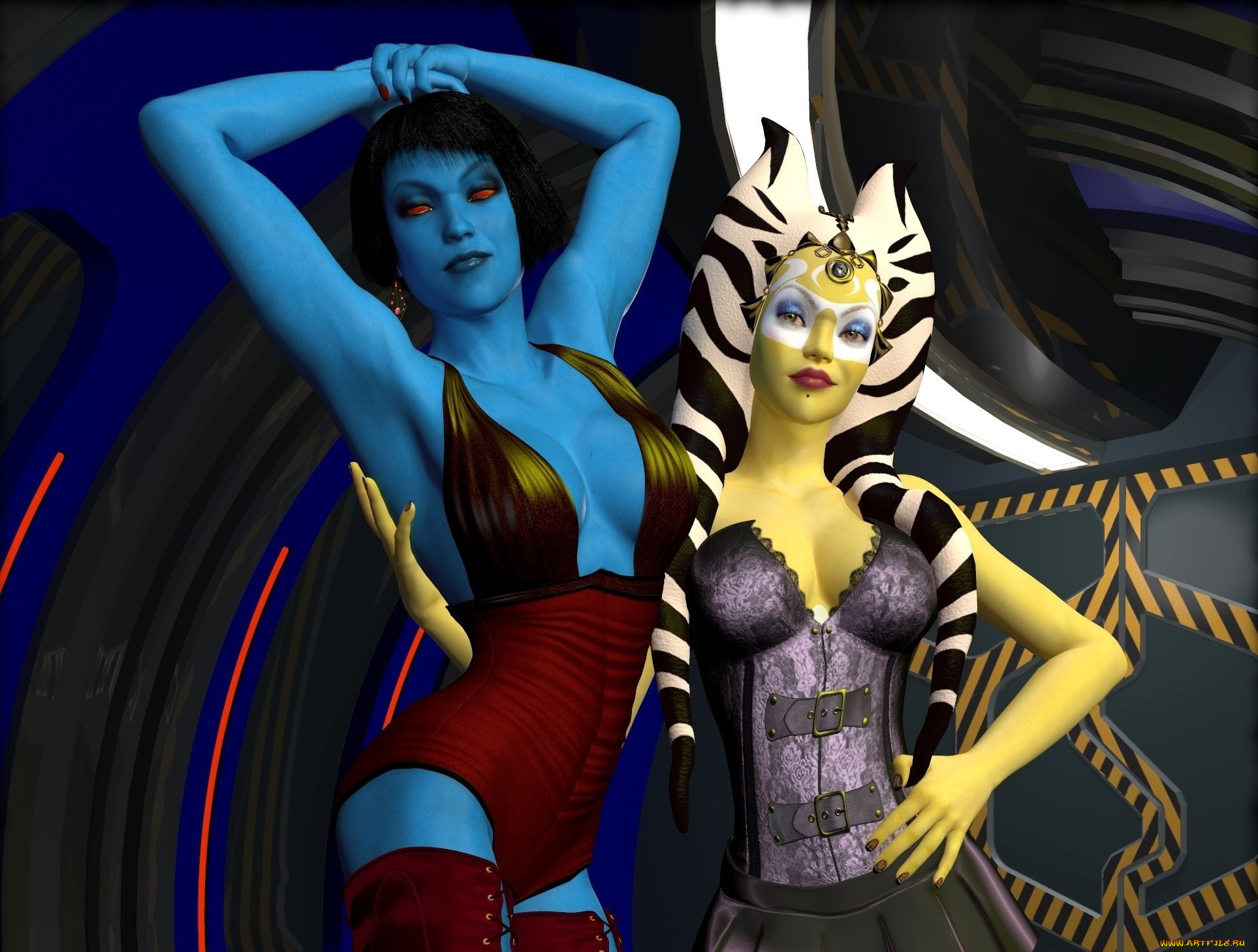 3д, графика, существа, , creatures, взгляд, халки, фон