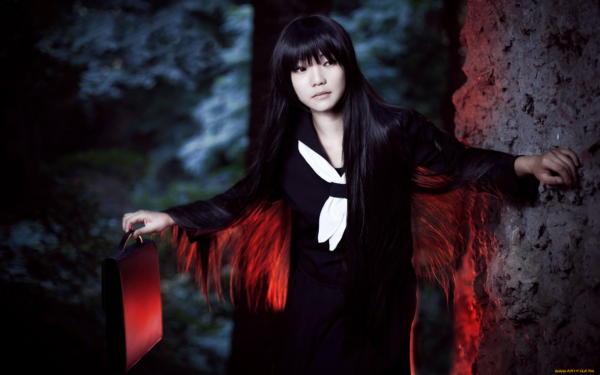 разное, cosplay, , косплей, девушка, аниме, азиатка, ночь