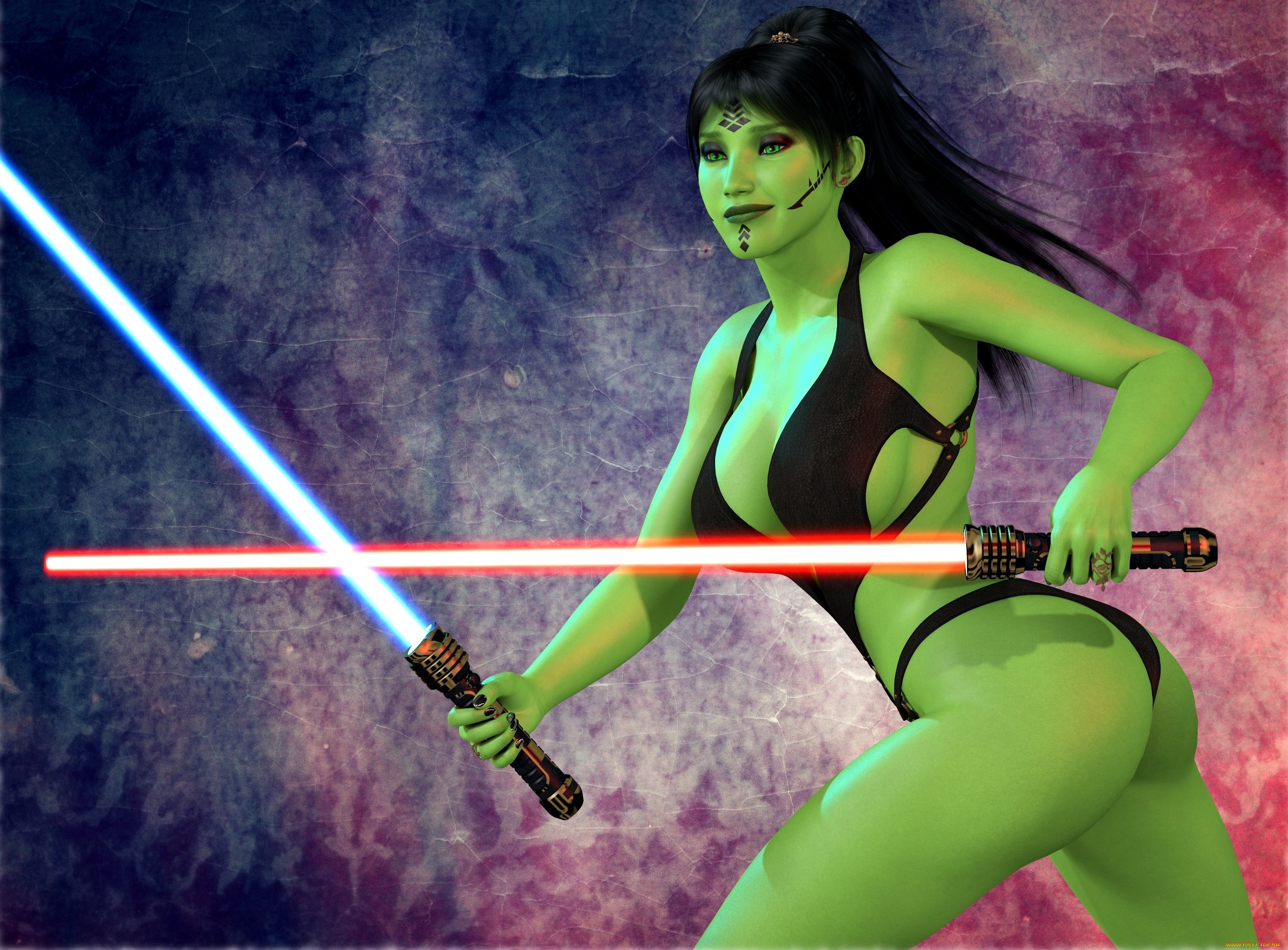 3д, графика, существа, , creatures, оружие, халк, взгляд, фон