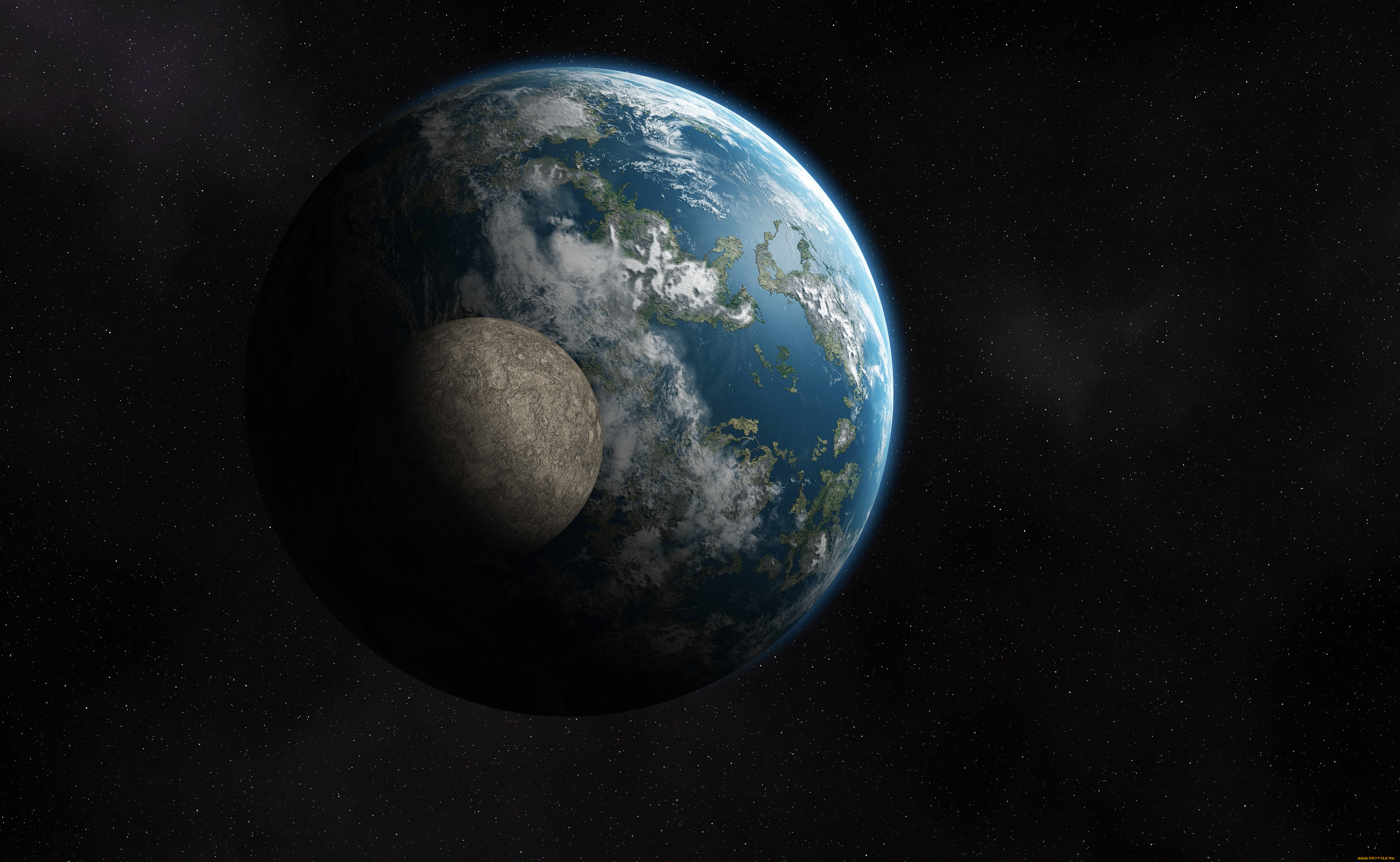 космос, арт, планеты, вселенная, галактика