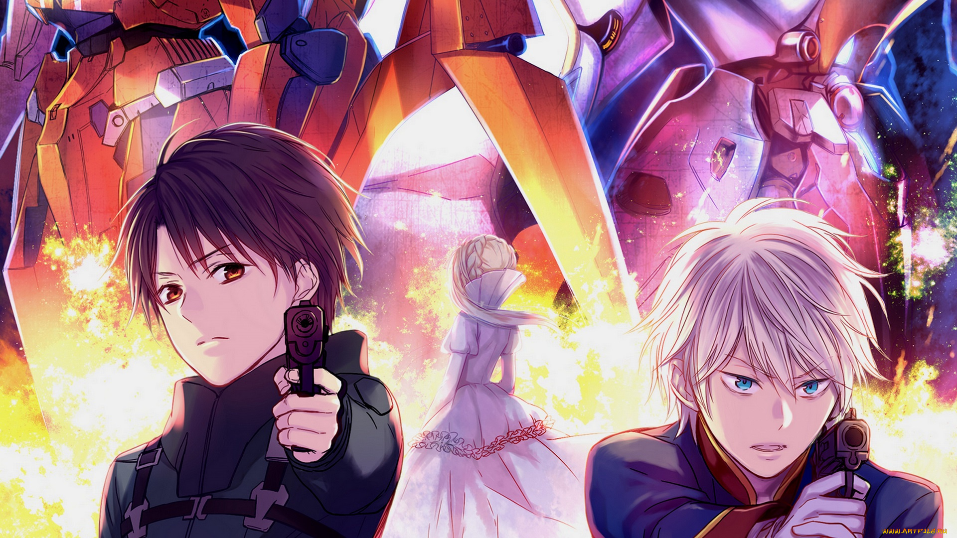 аниме, aldnoah, zero, оружие, парни