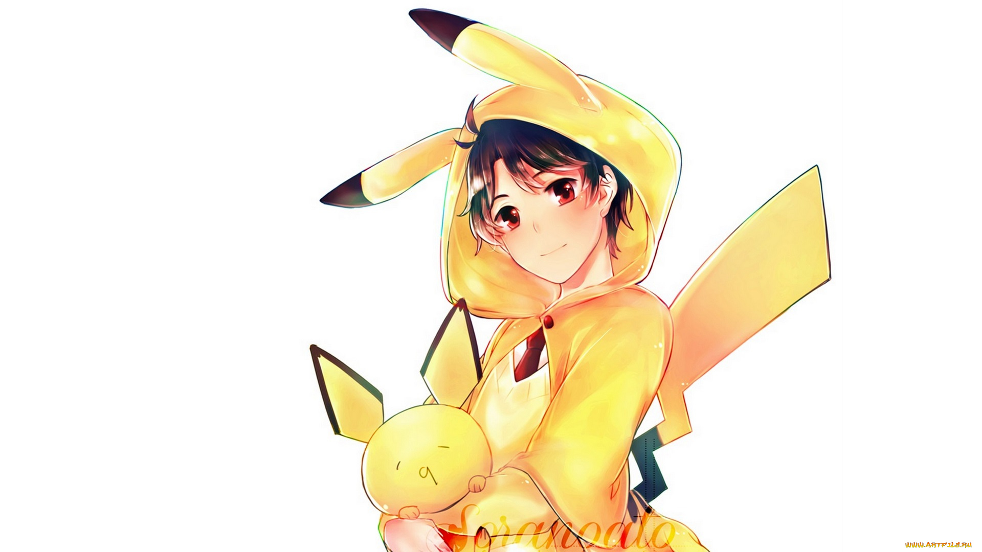 аниме, aldnoah, zero, пикачу, парень, костюм