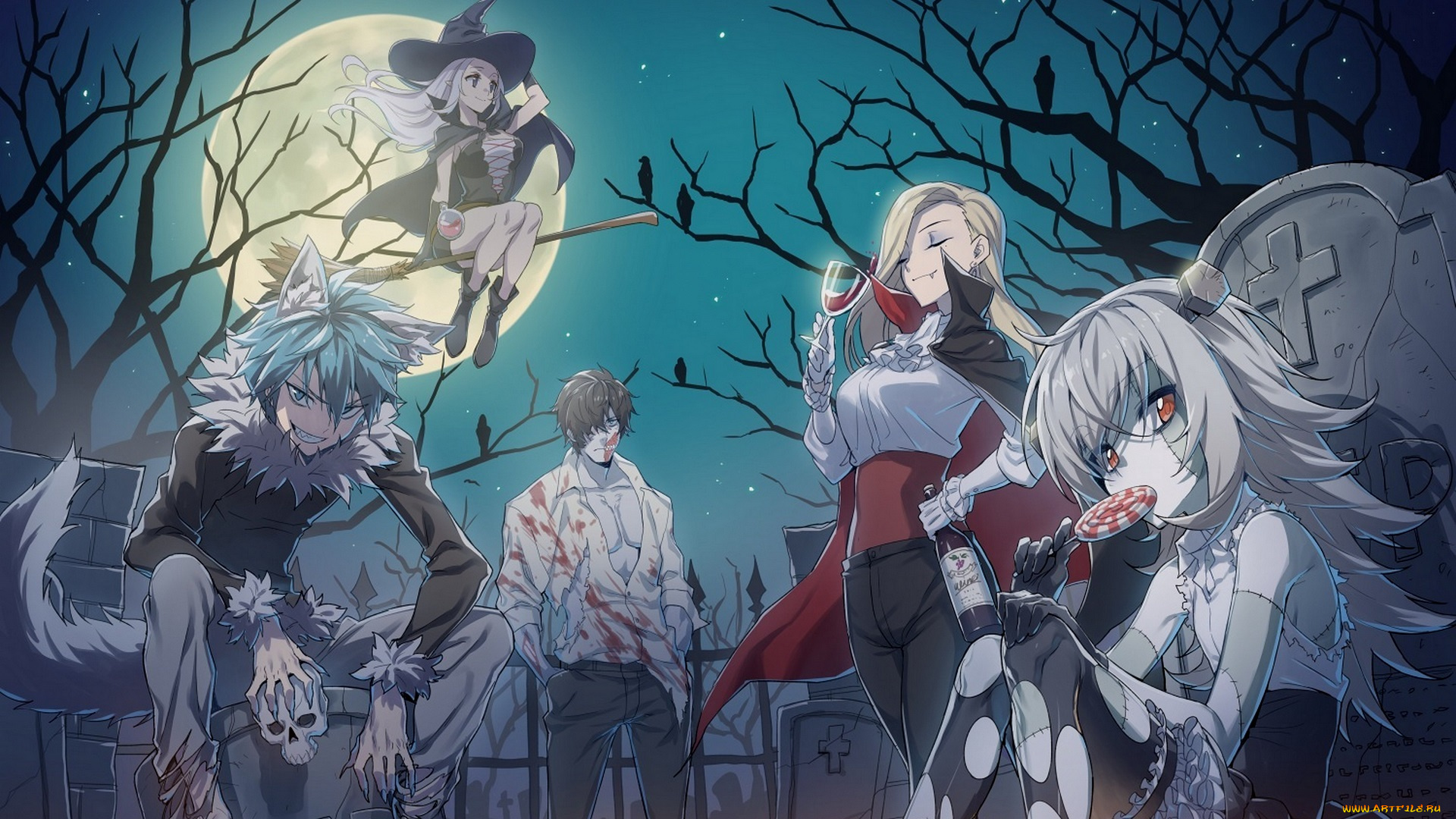 аниме, closers, хеллоуин