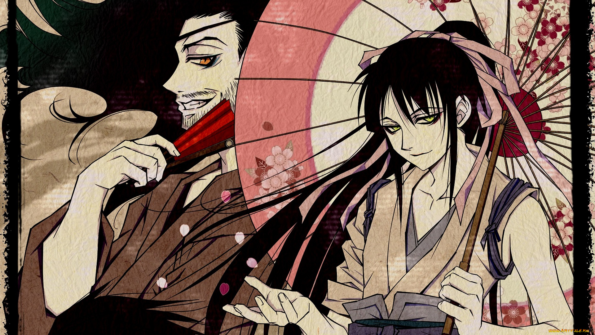 аниме, drifters, самураи