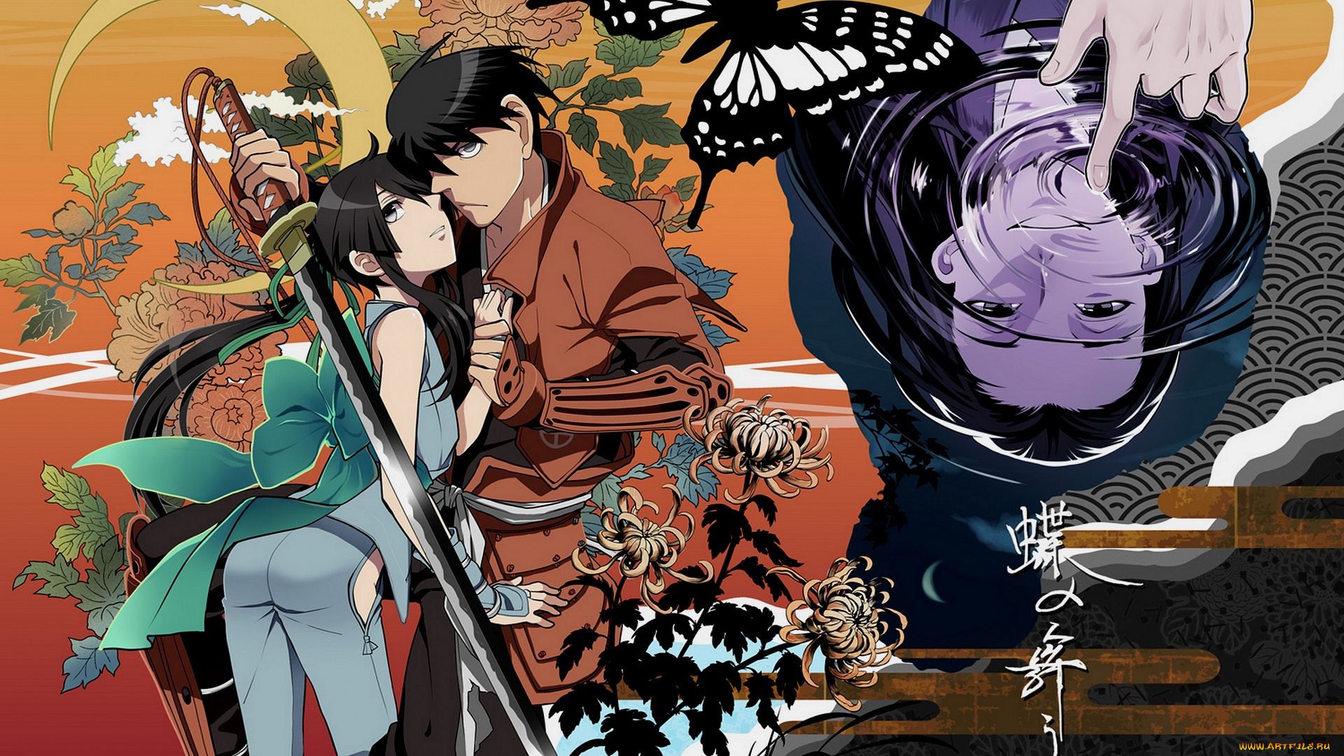 аниме, drifters, самураи