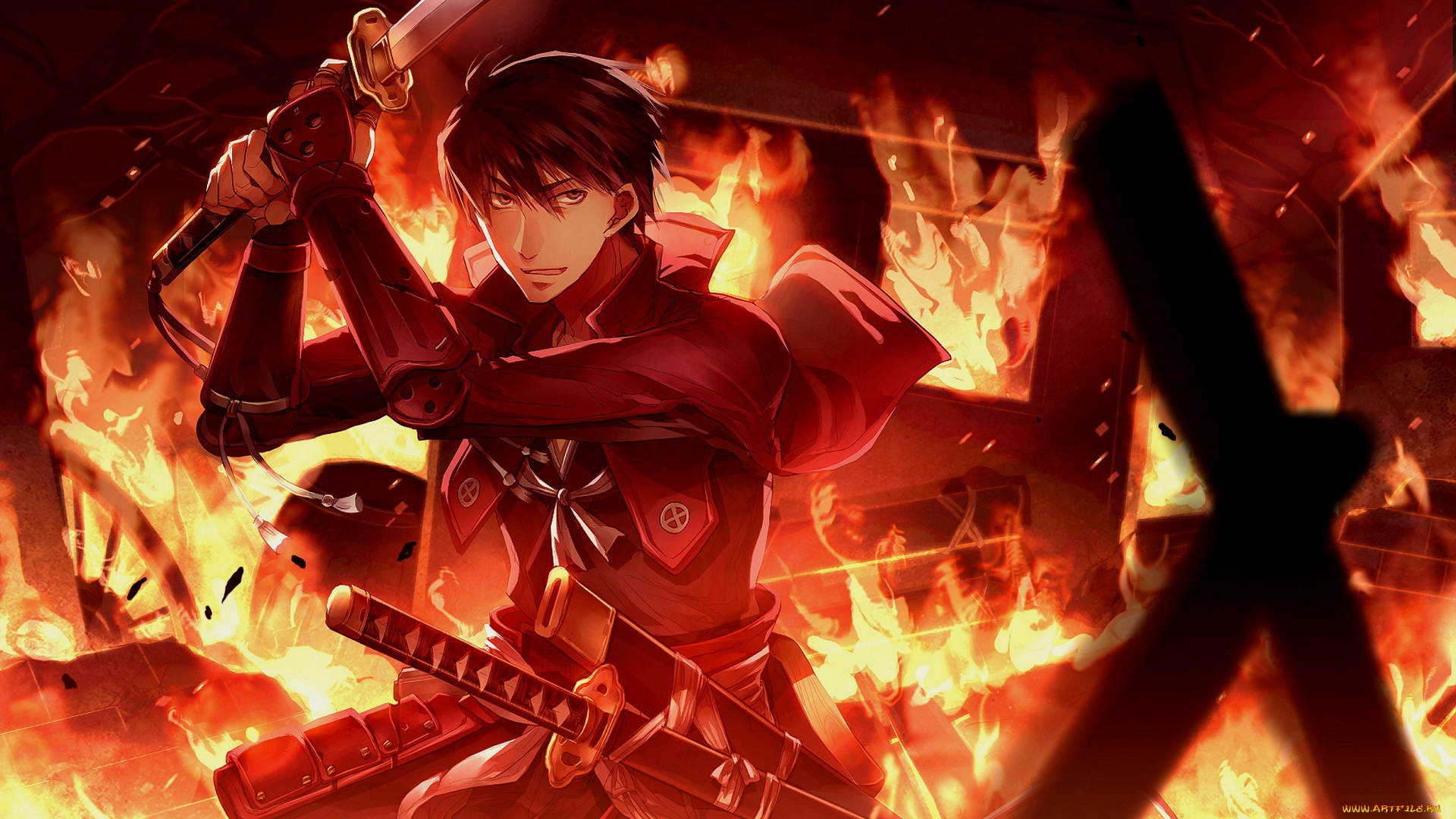 аниме, drifters, shimazu, toyohisa