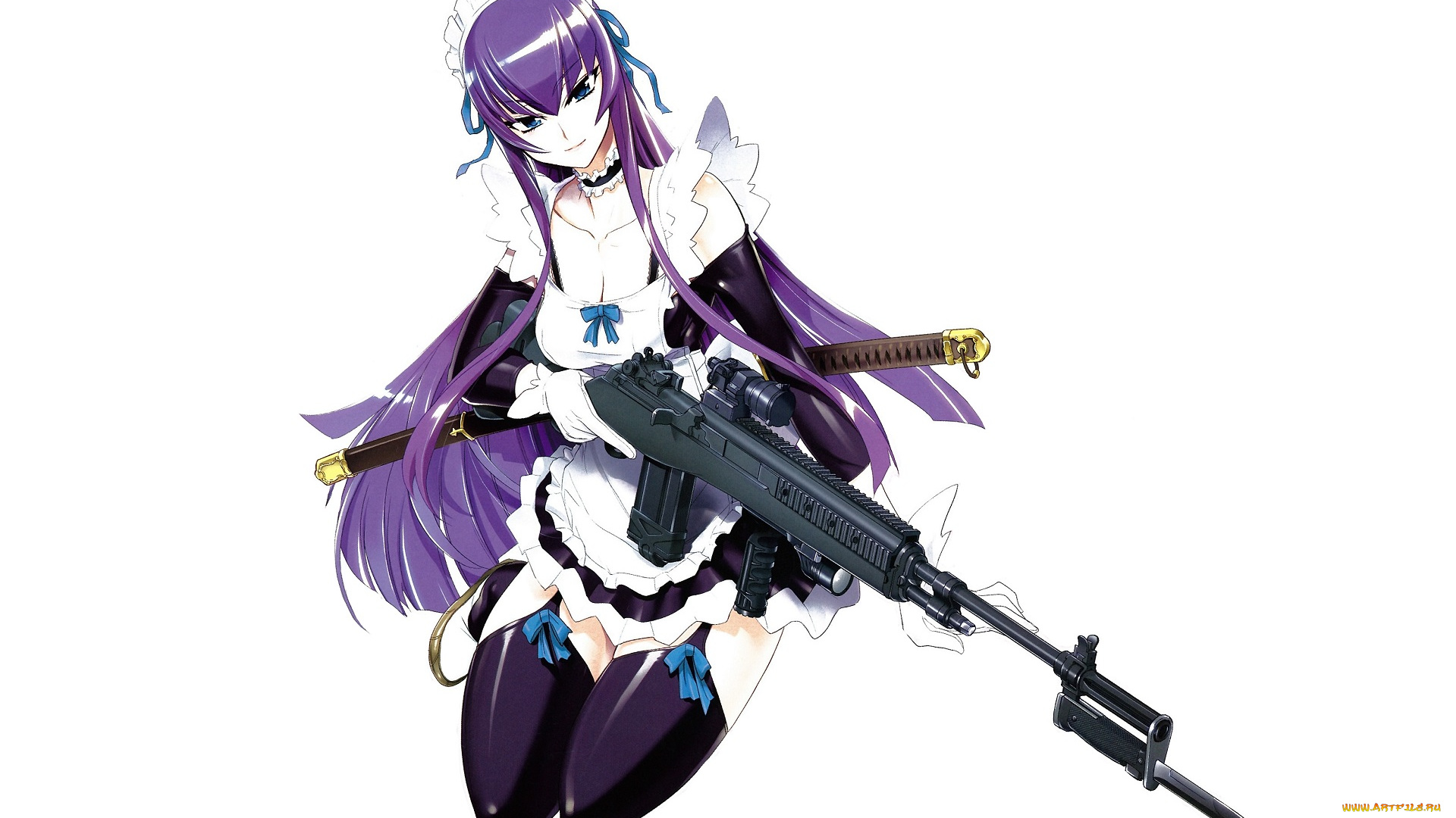 аниме, highschool, of, the, dead, busujima, saeko