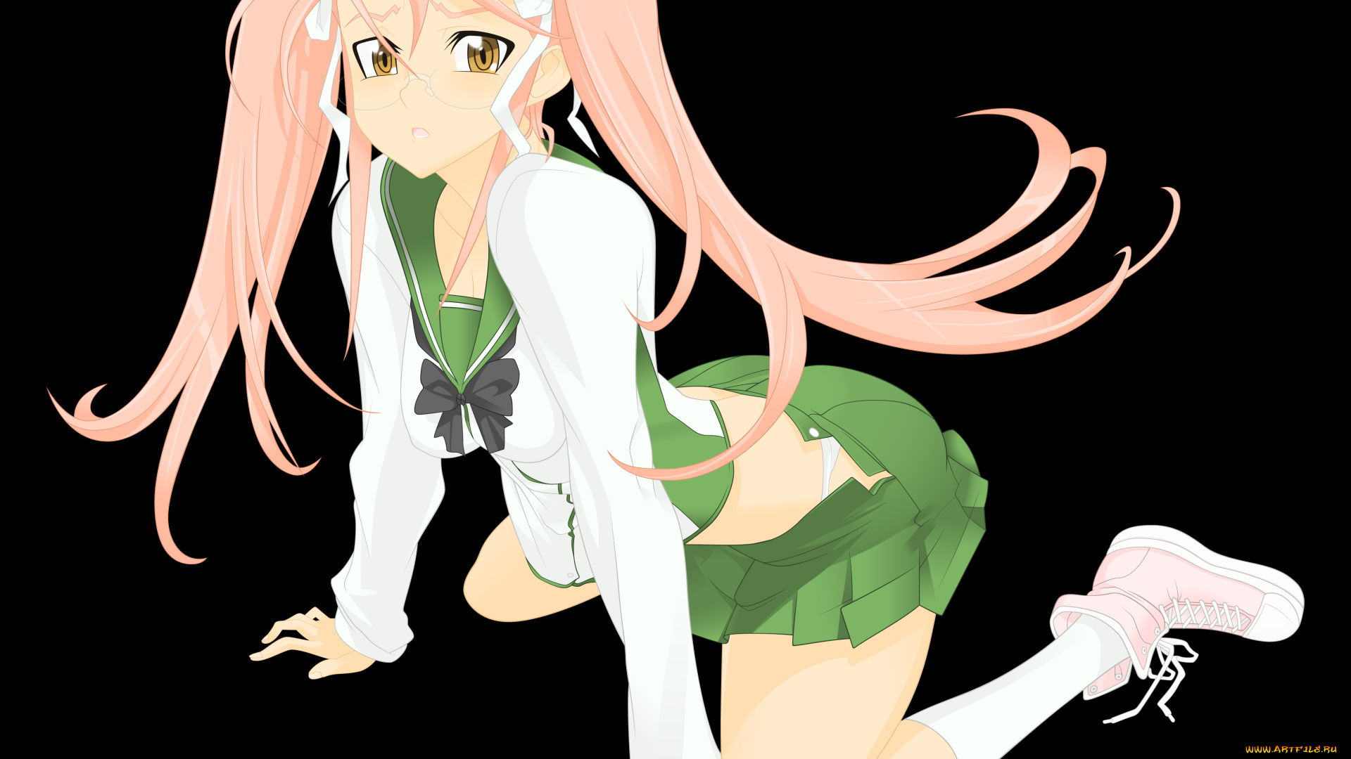 аниме, highschool, of, the, dead, takagi, saya