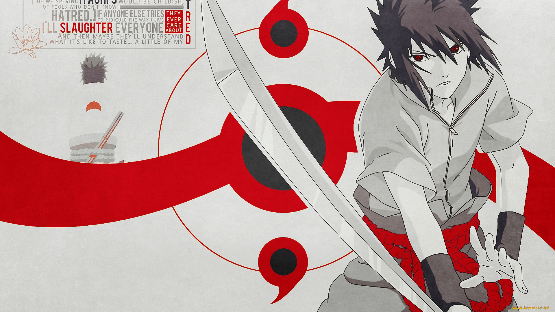 аниме, naruto, оружие, меч, шиноби, ниндзя, shinobi, sasuke, uchiha