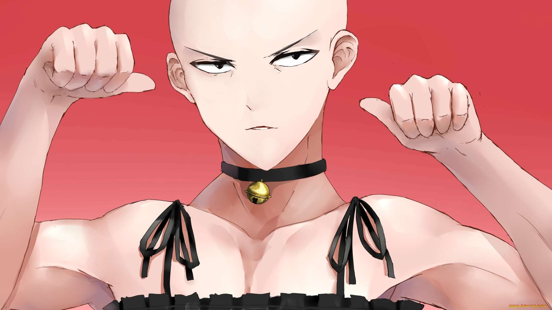 аниме, one, punch, man, saitama