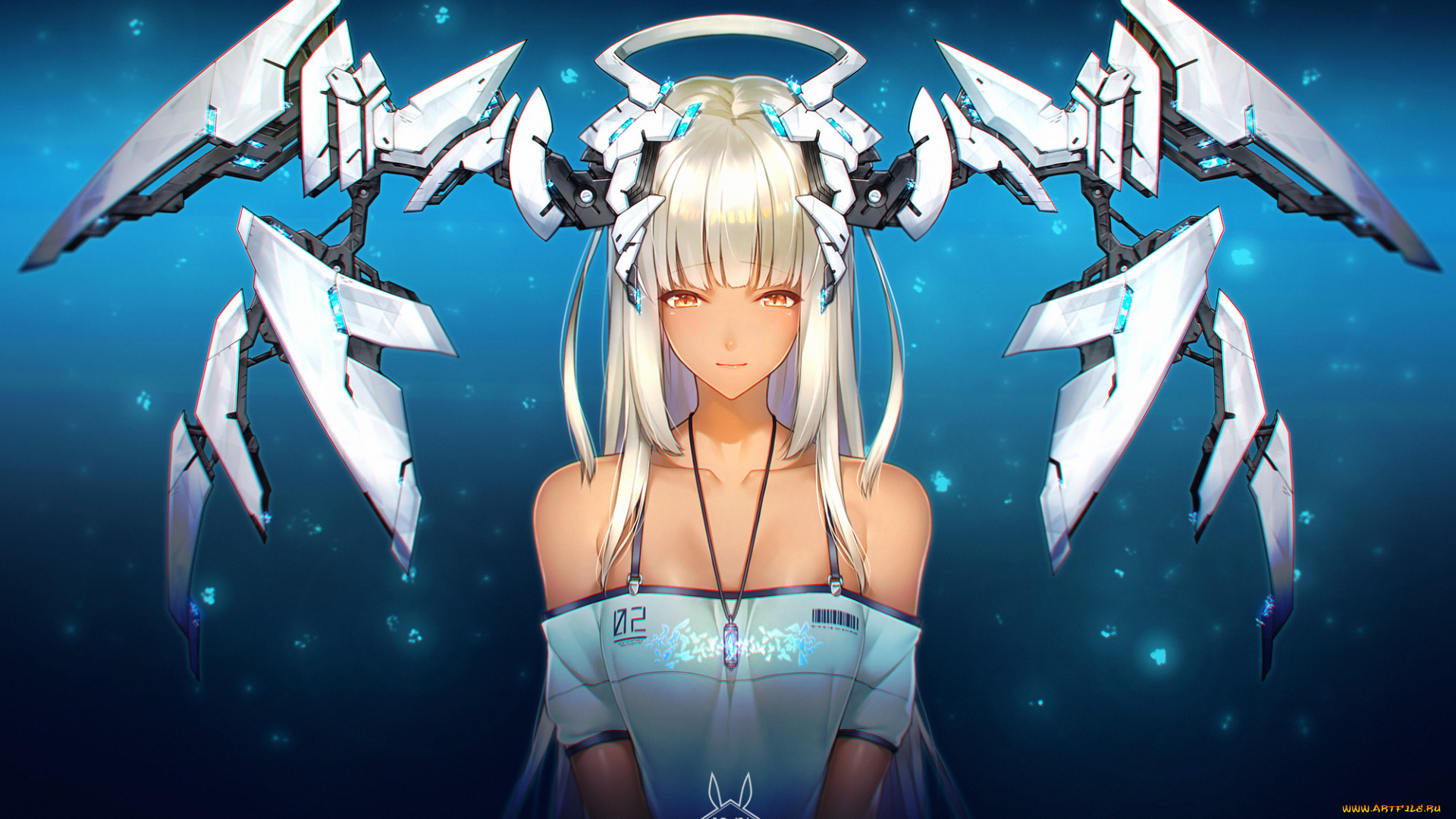 аниме, оружие, , техника, , технологии, девушка, gradient