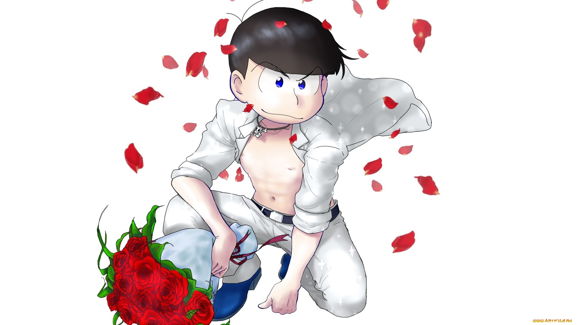 аниме, osomatsu-san, matsuno, karamatsu