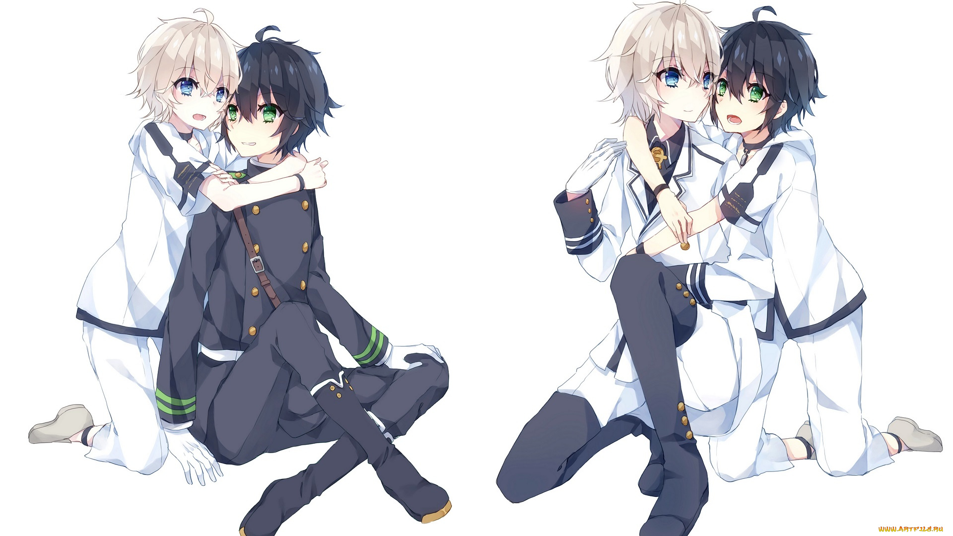 аниме, owari, no, seraph, юичиро, микаэла