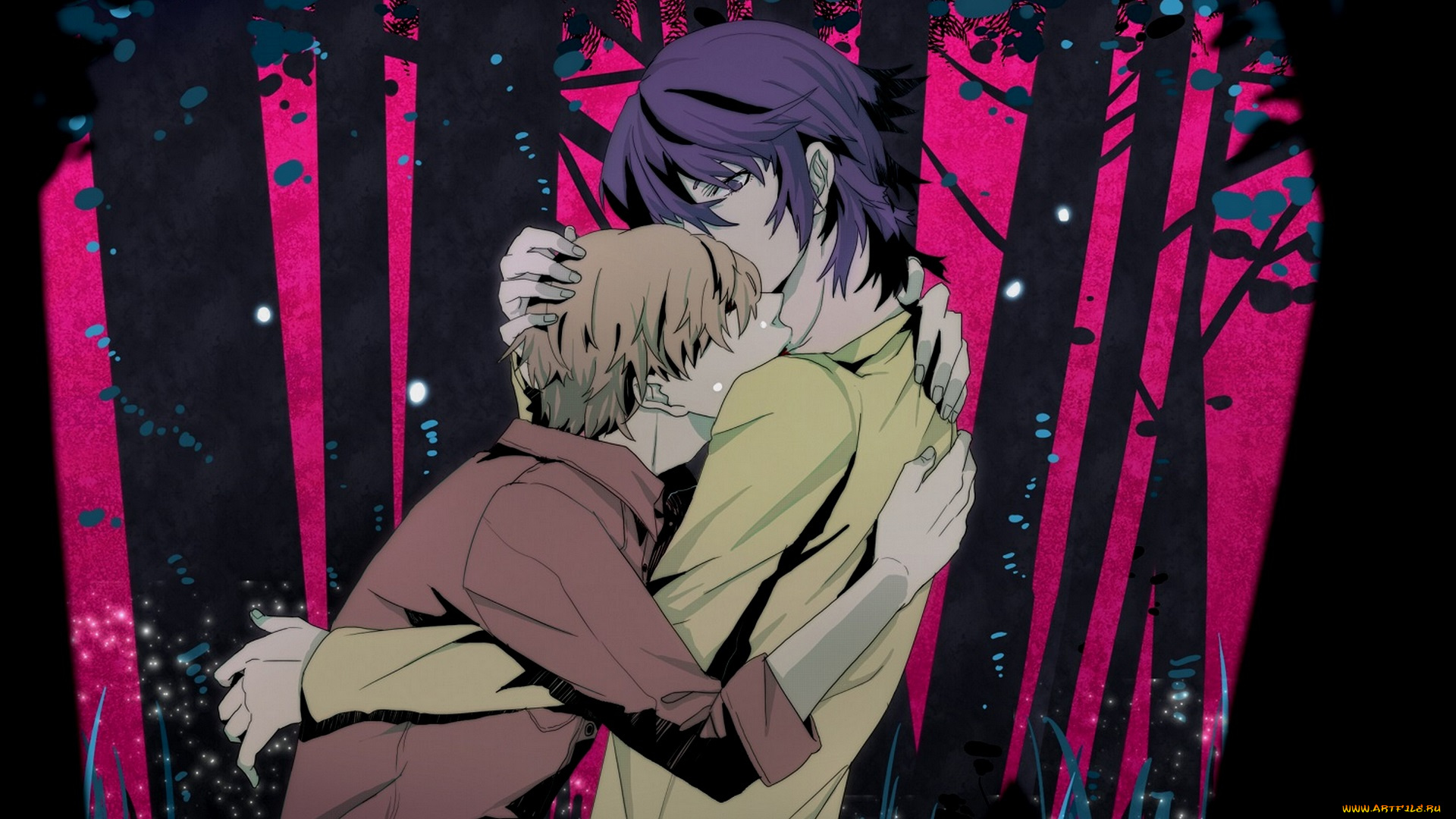 аниме, shiki, парни