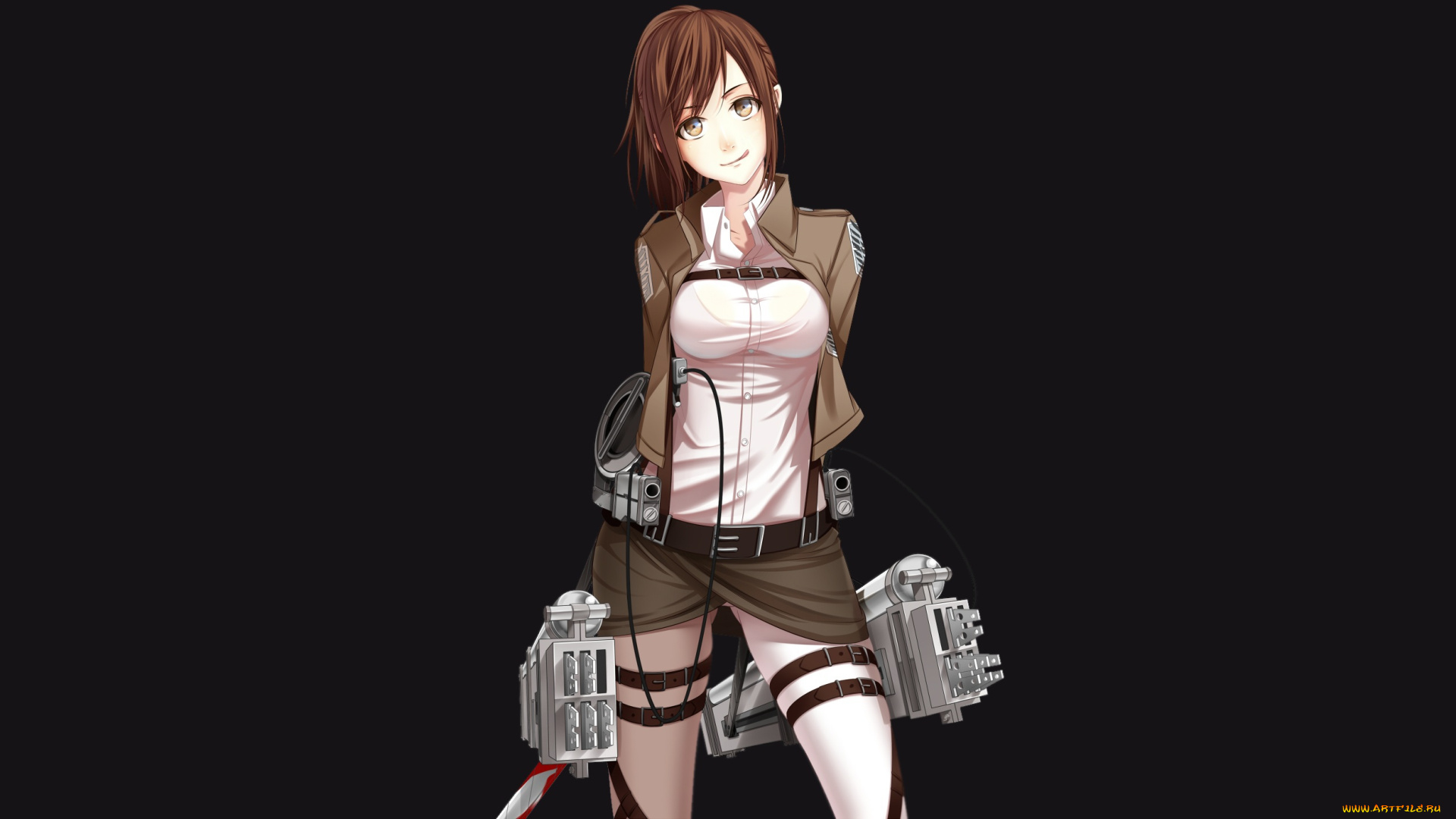 аниме, shingeki, no, kyojin, sasha, browse
