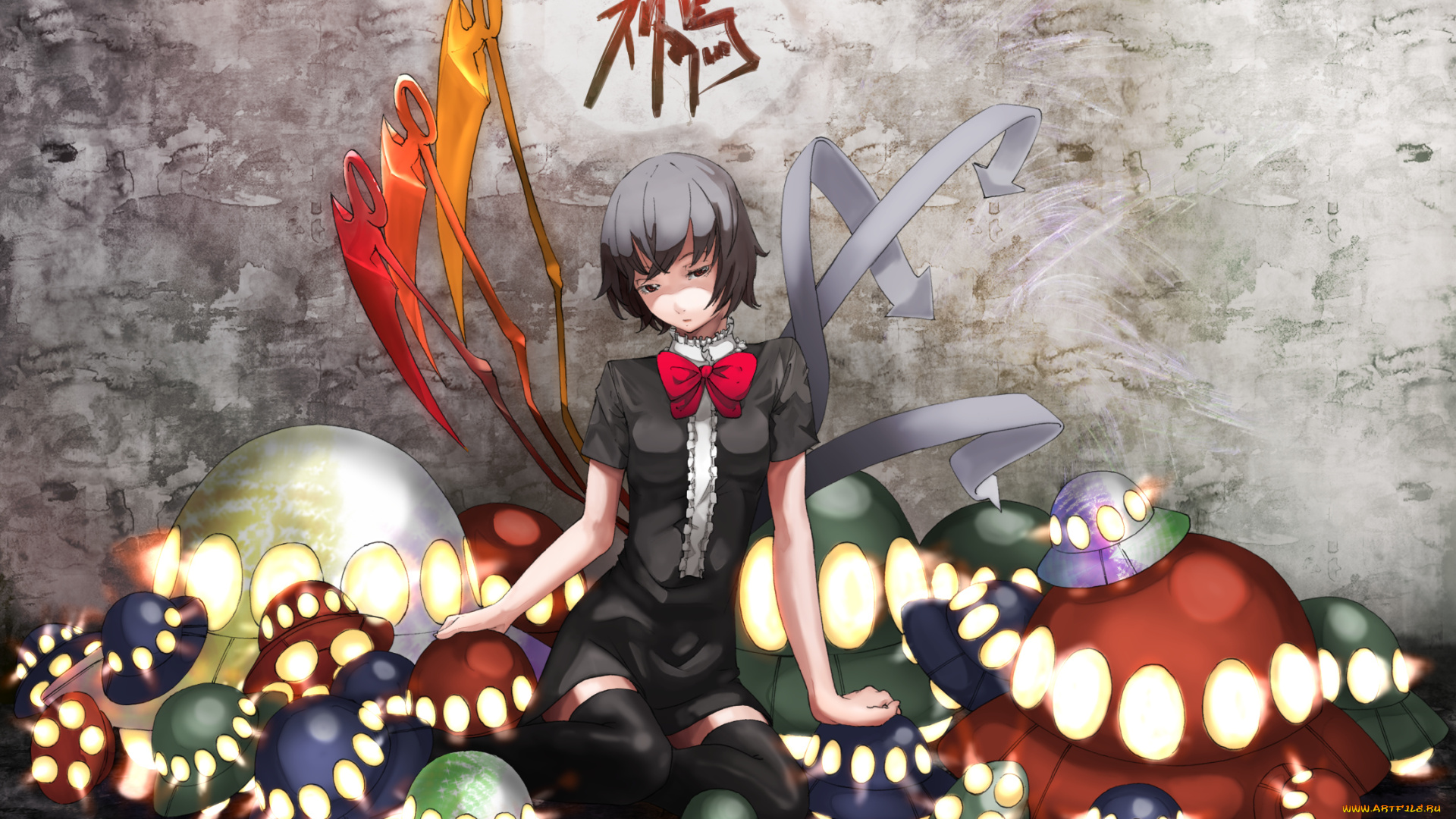 аниме, touhou, houjuu, nue