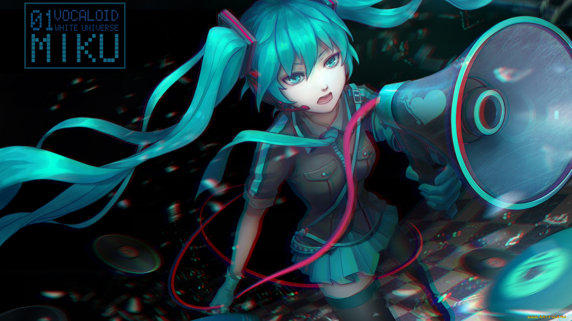 аниме, vocaloid, hatsune, miku