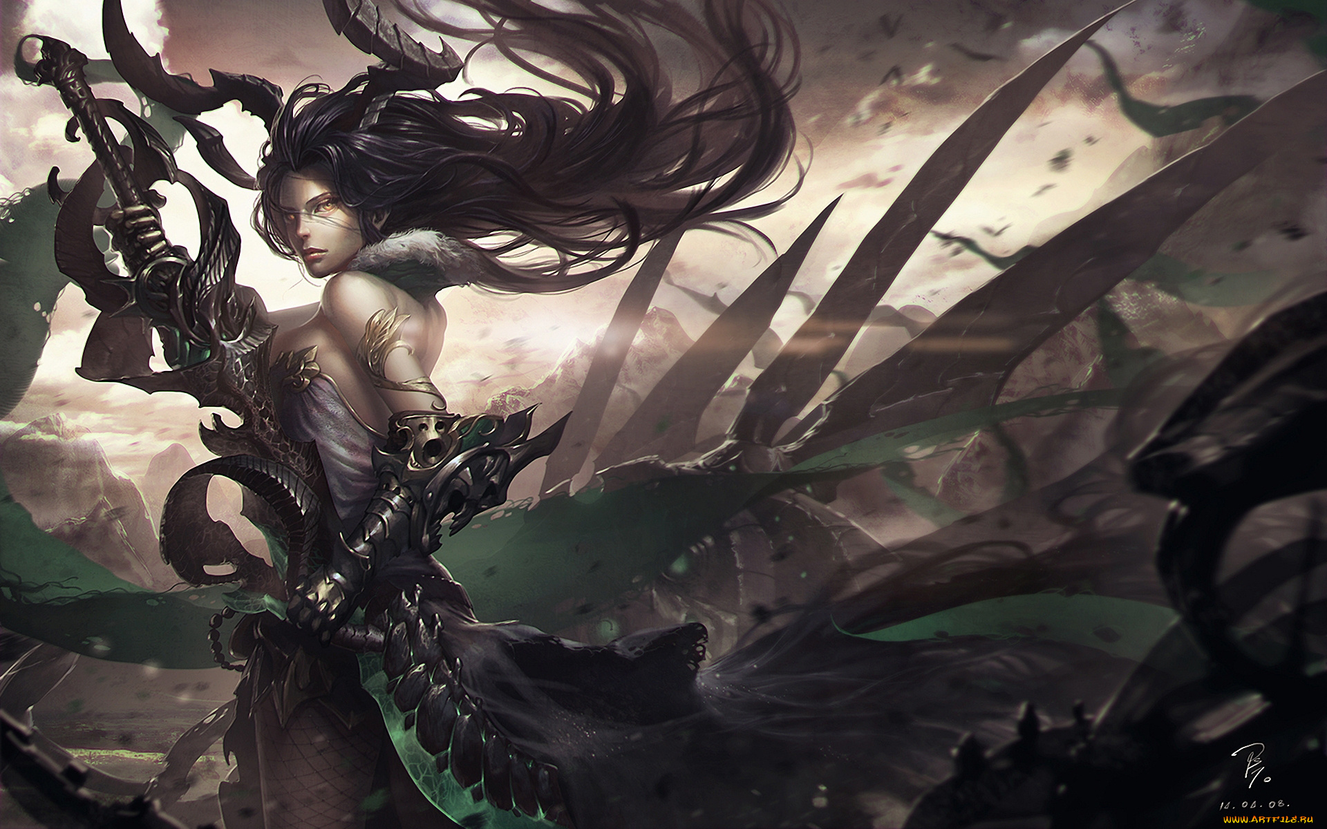 фэнтези, демоны, девушка