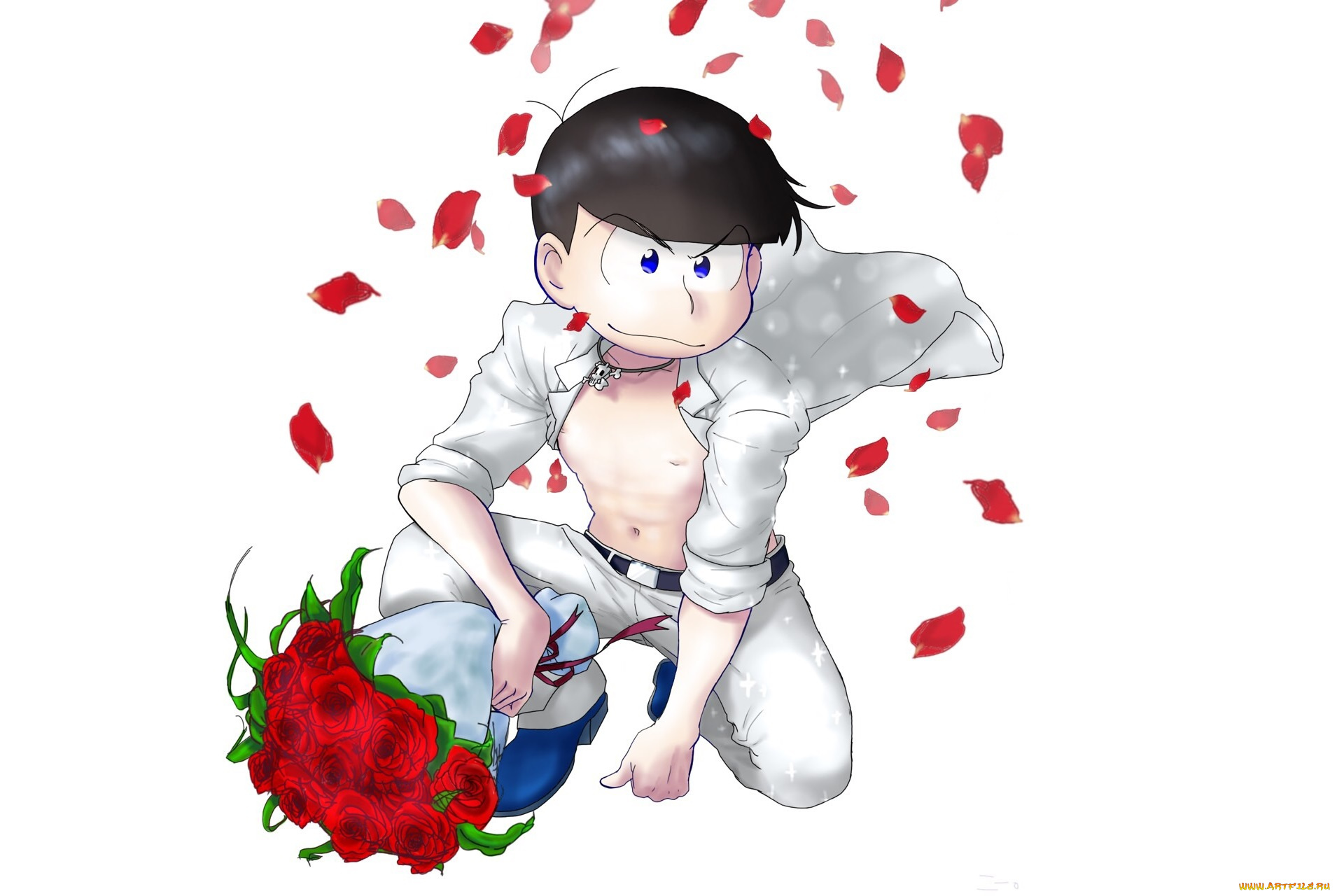 аниме, osomatsu-san, matsuno, karamatsu