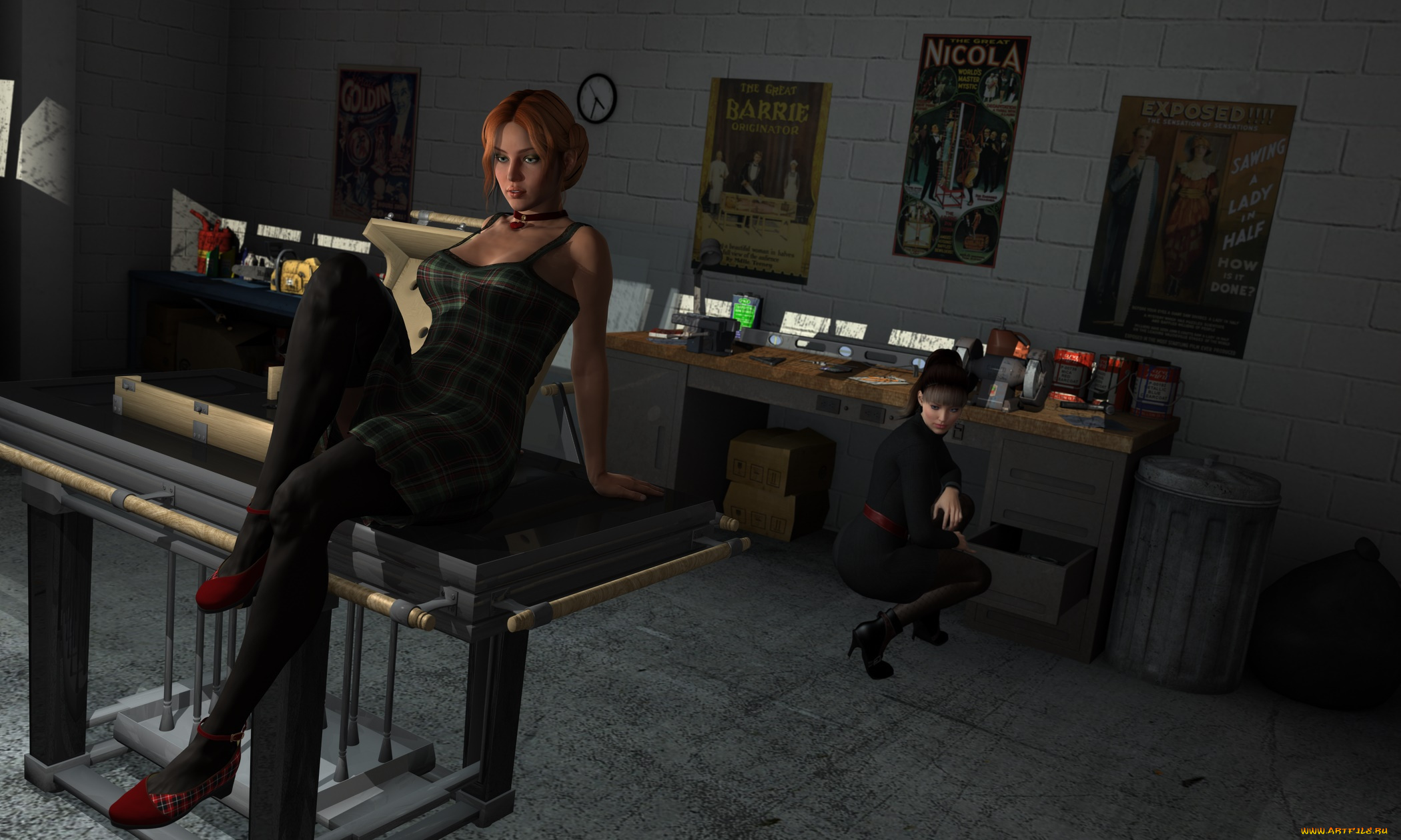 3д, графика, люди, , people, взгляд, девушка, фон