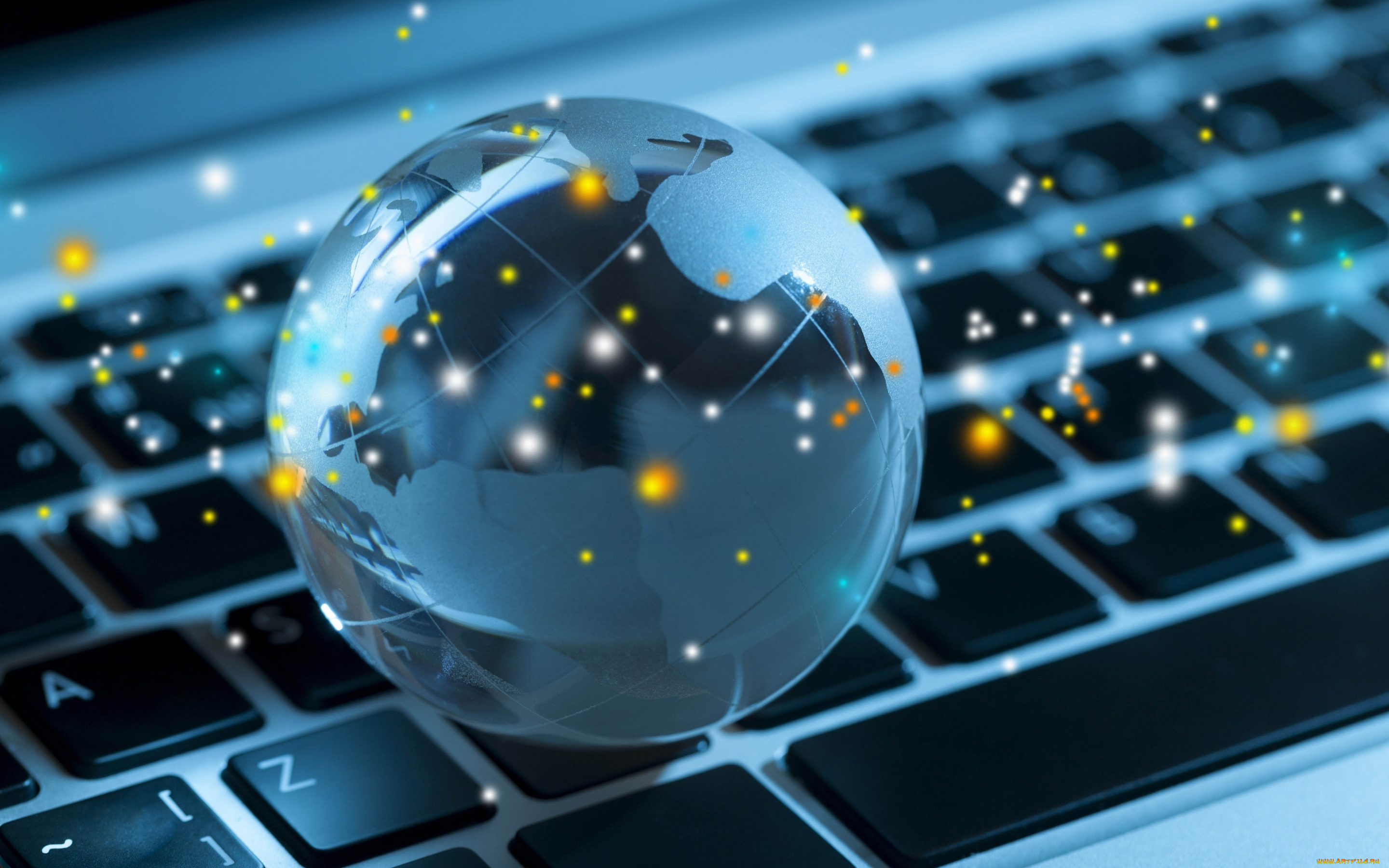 разное, компьютерный, дизайн, макро, глобус, свет, компьютер