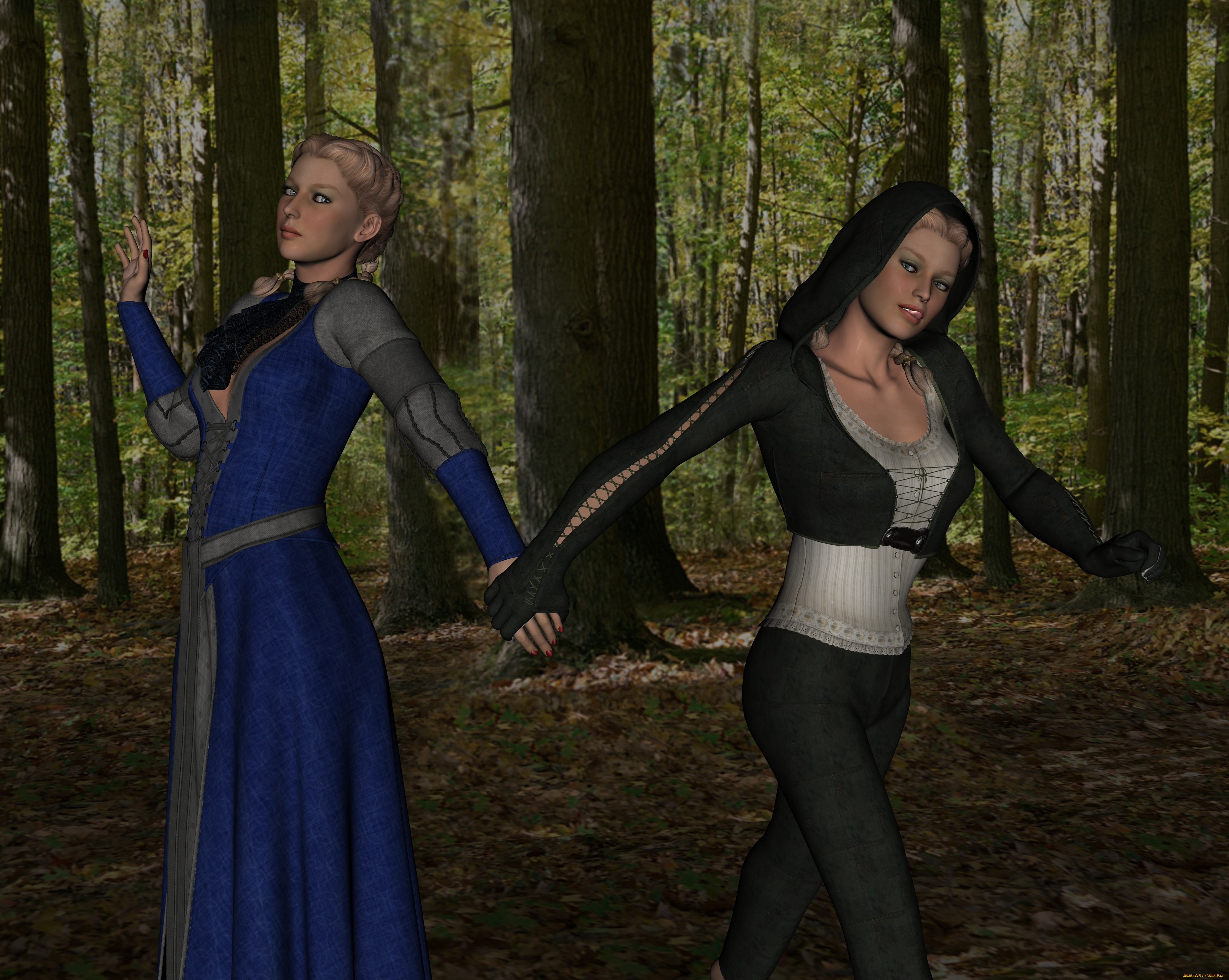 3д, графика, люди, , people, девушки, взгляд, фон