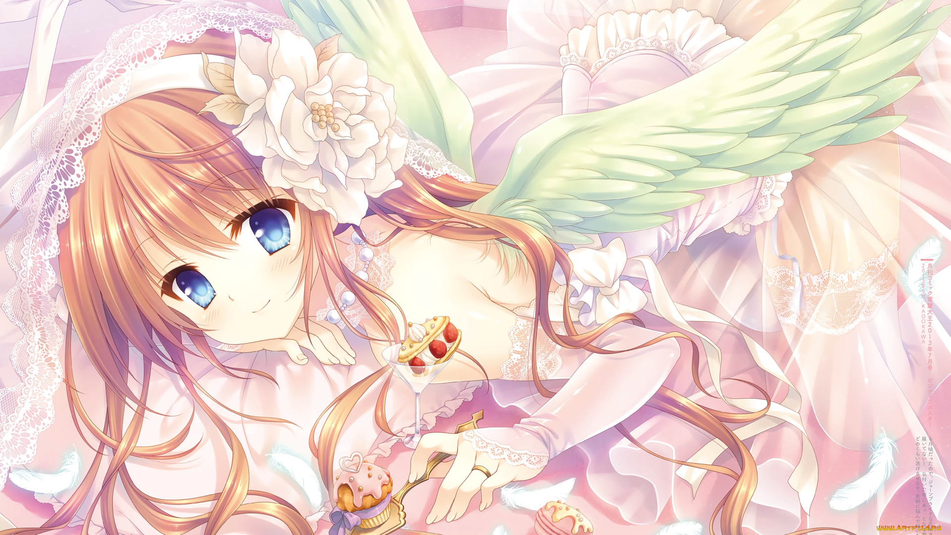 аниме, ангелы, , демоны, девушка