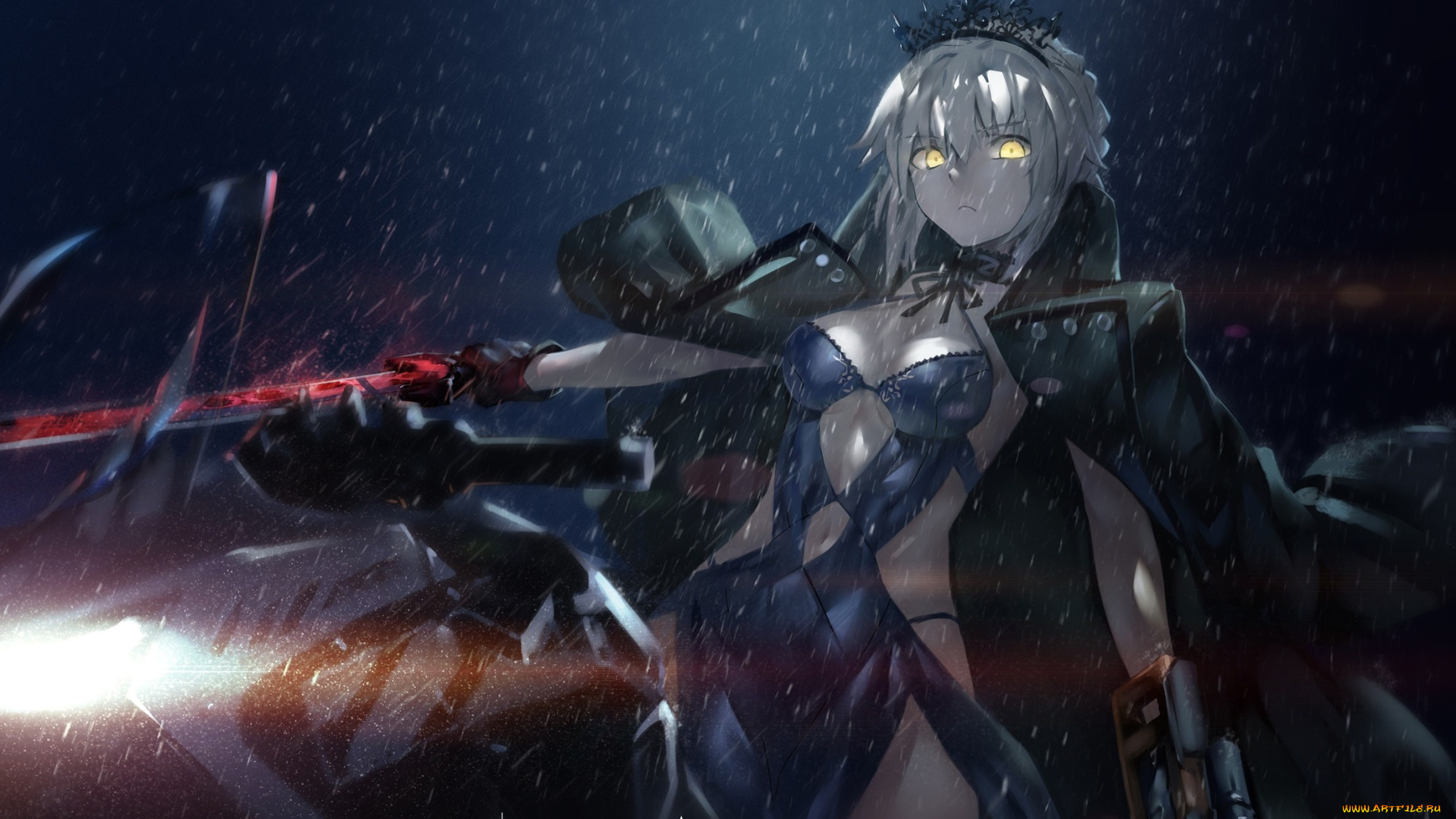 аниме, fate, stay, night, saber